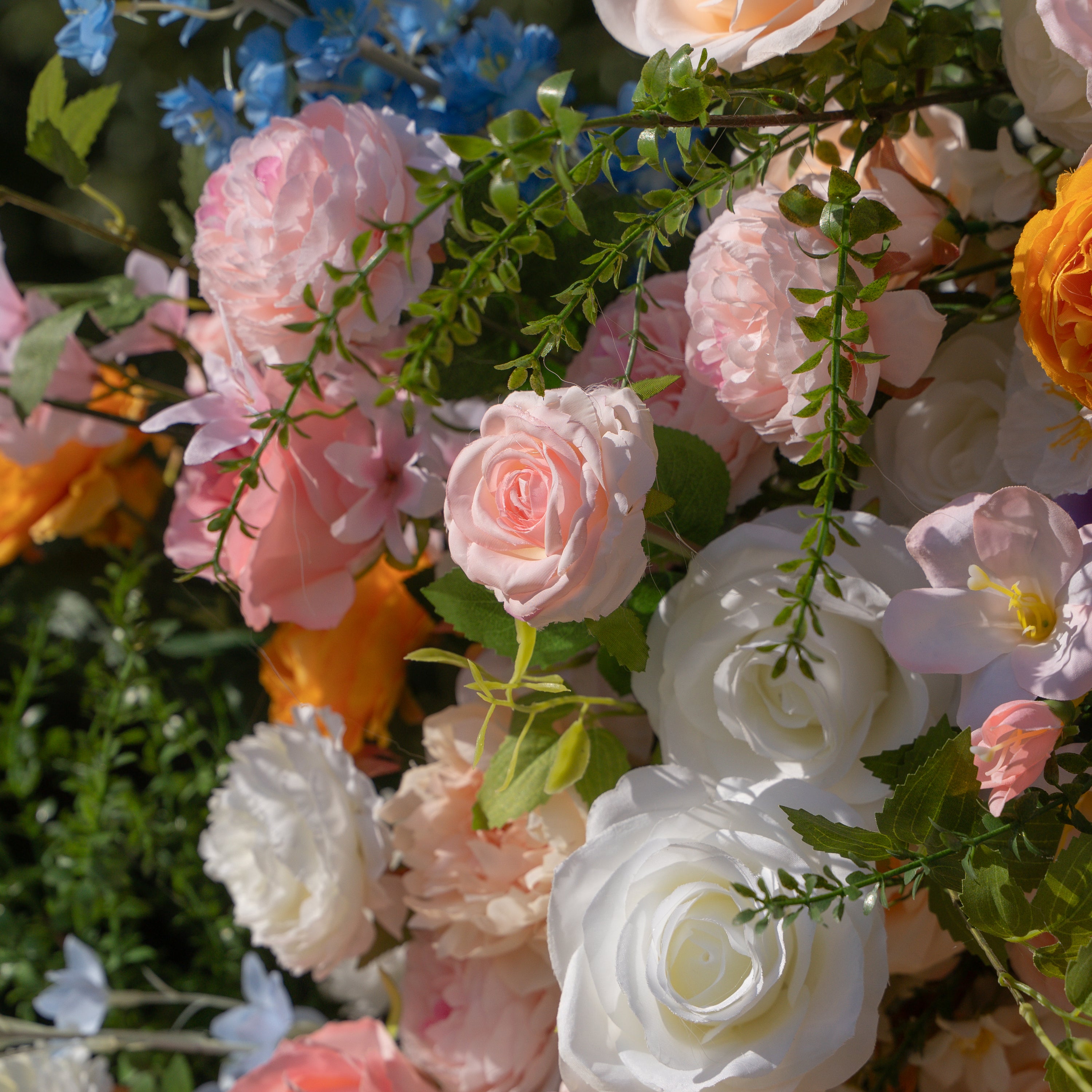 Bloom :Wedding Party Background Floral Arch Decoration (Including Frame)