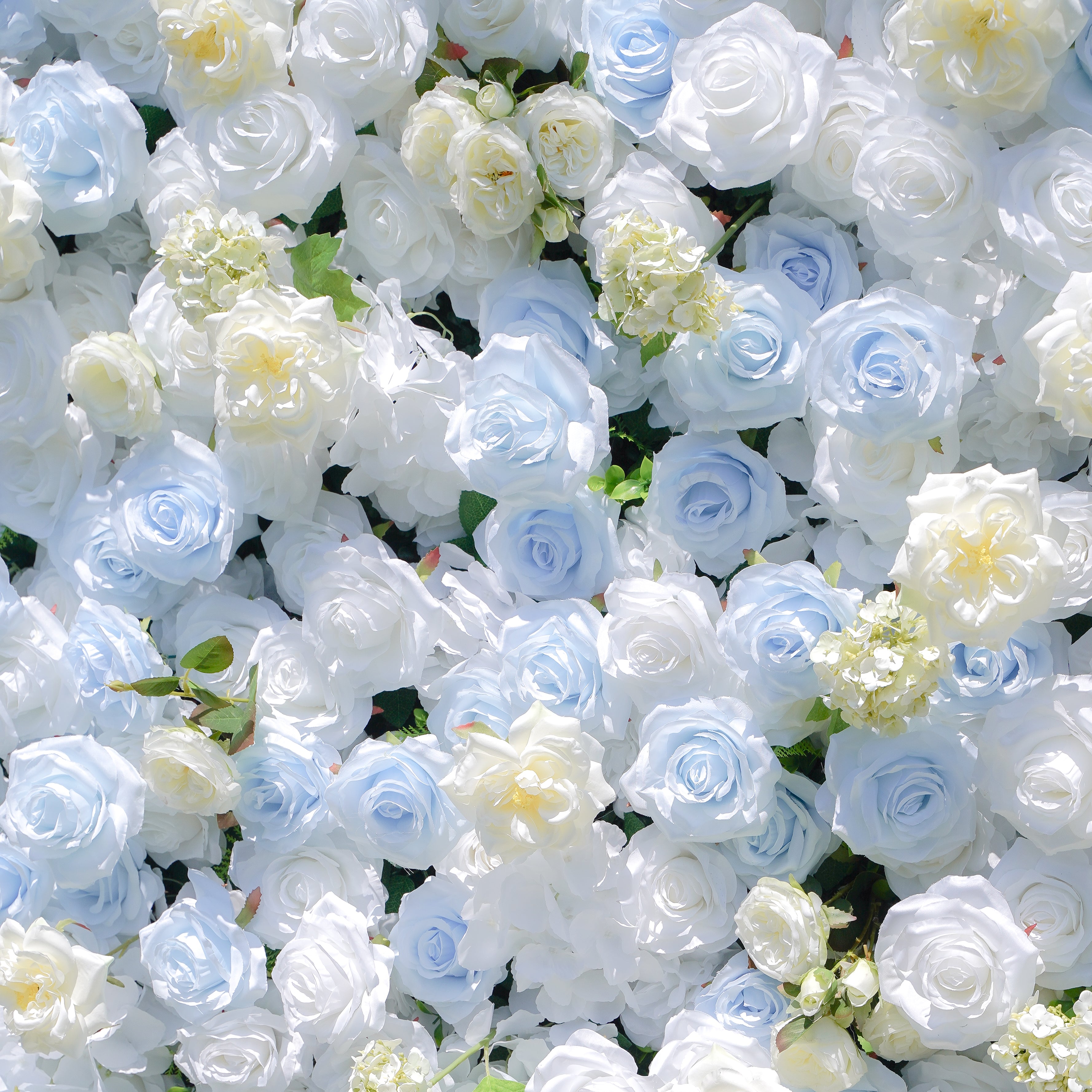 BlueSky:4D Fabric Artificial zip up curtain flower wall 8ft*8ft