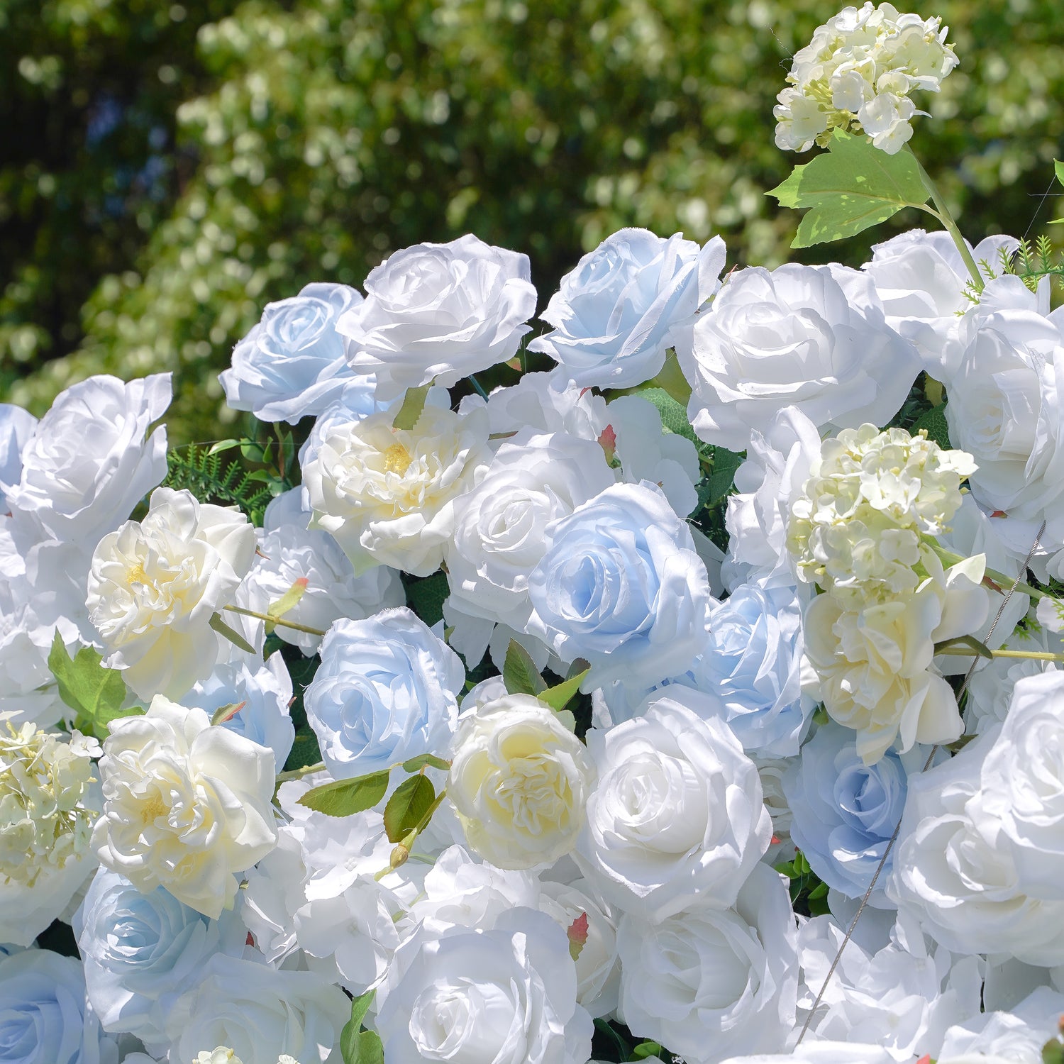 BlueSky:4D Fabric Artificial zip up curtain flower wall 8ft*8ft