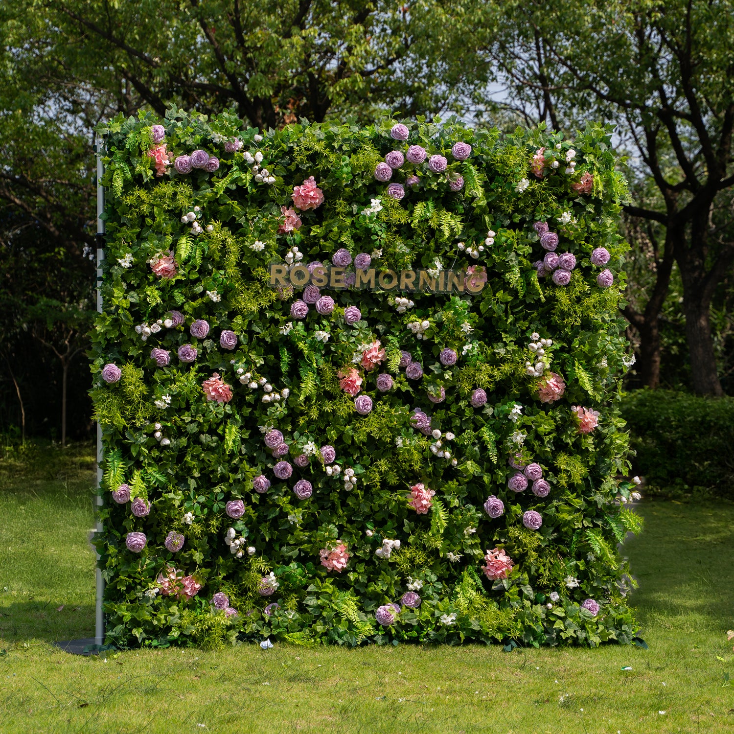 Brett:5D Fabric Artificial rolling up curtain flower wall