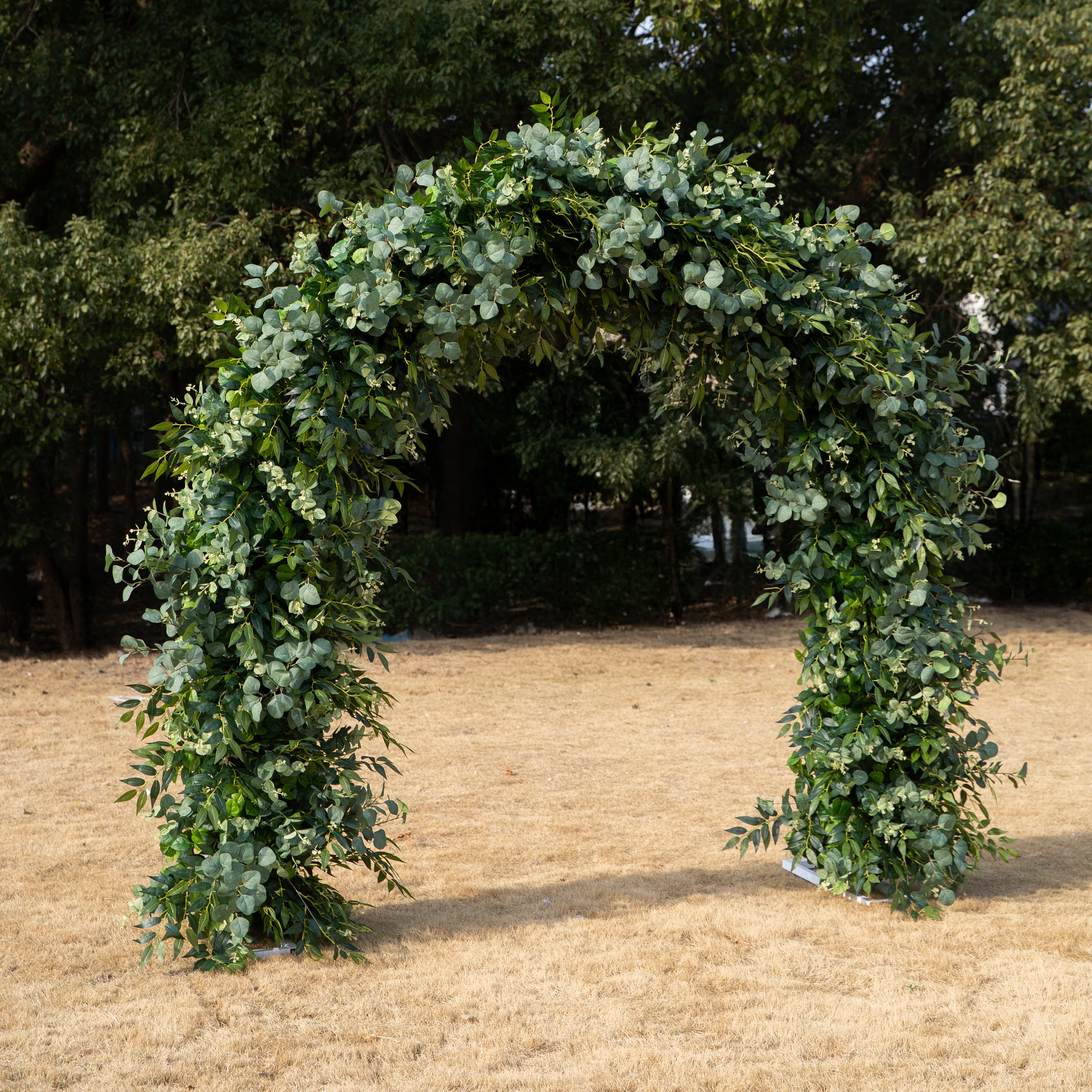 Brooke: All Green Flower Arch for Wedding Party Background Decoration (Including Frame)