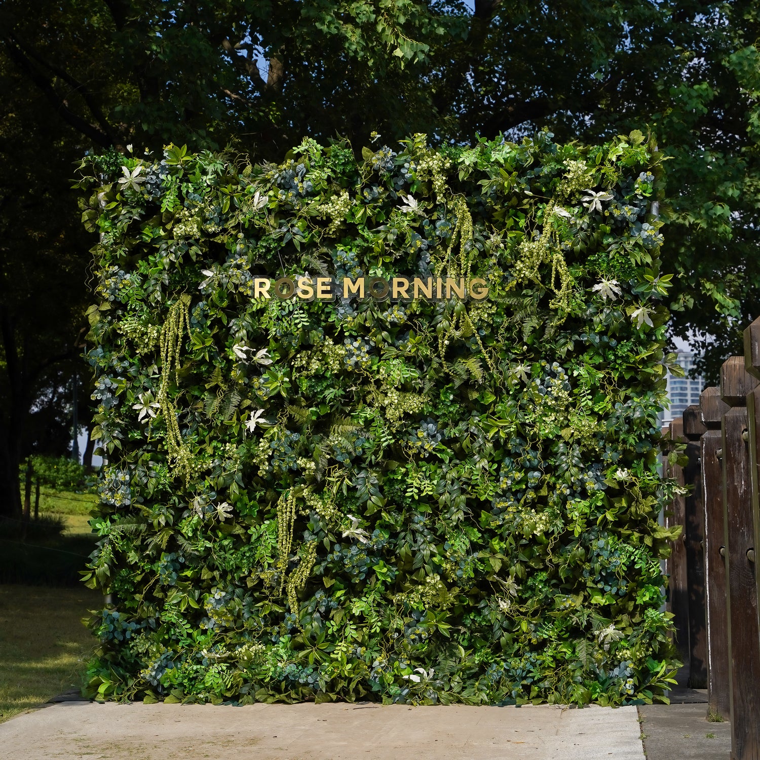 Brooklyn 3D Fabric Artificial rolling up curtain flower wall Rose Morning