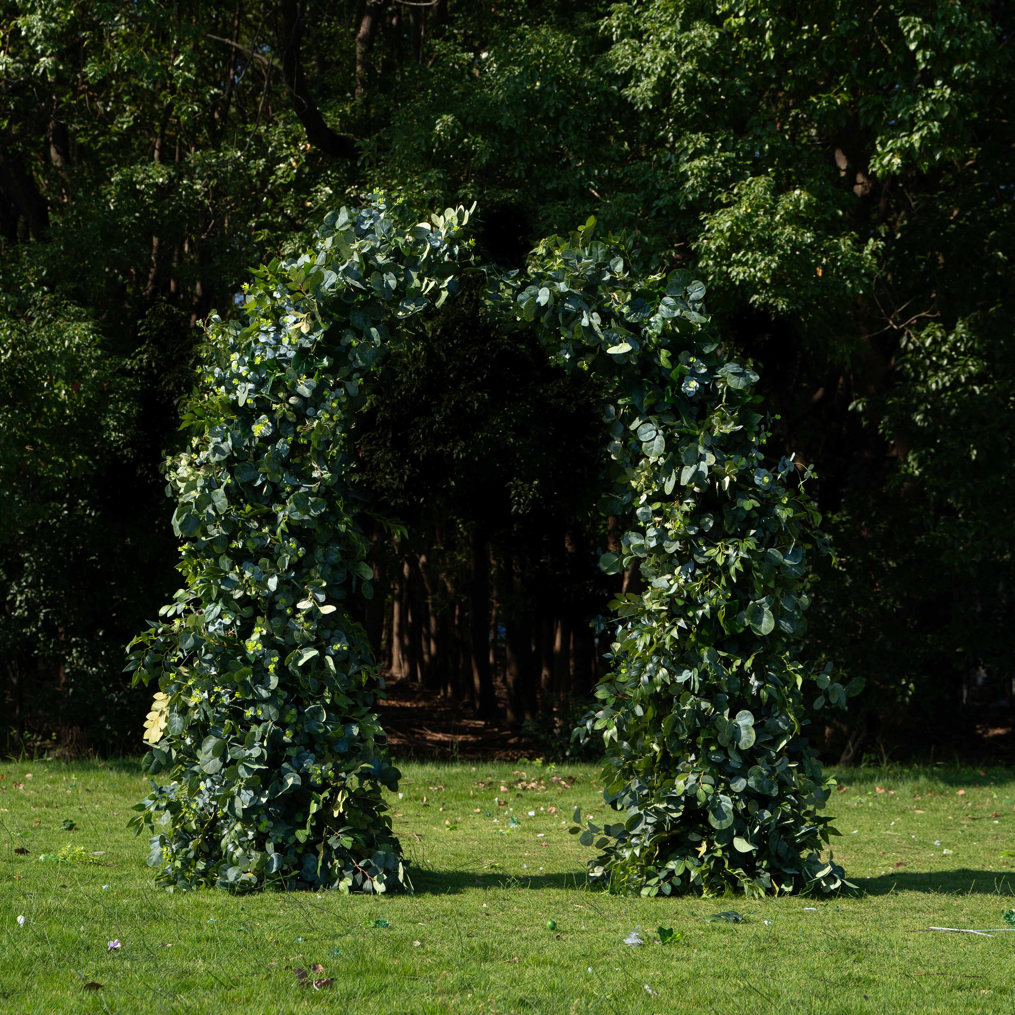CA01:Wedding Party Background Floral Arch Decoration (Including Frame)