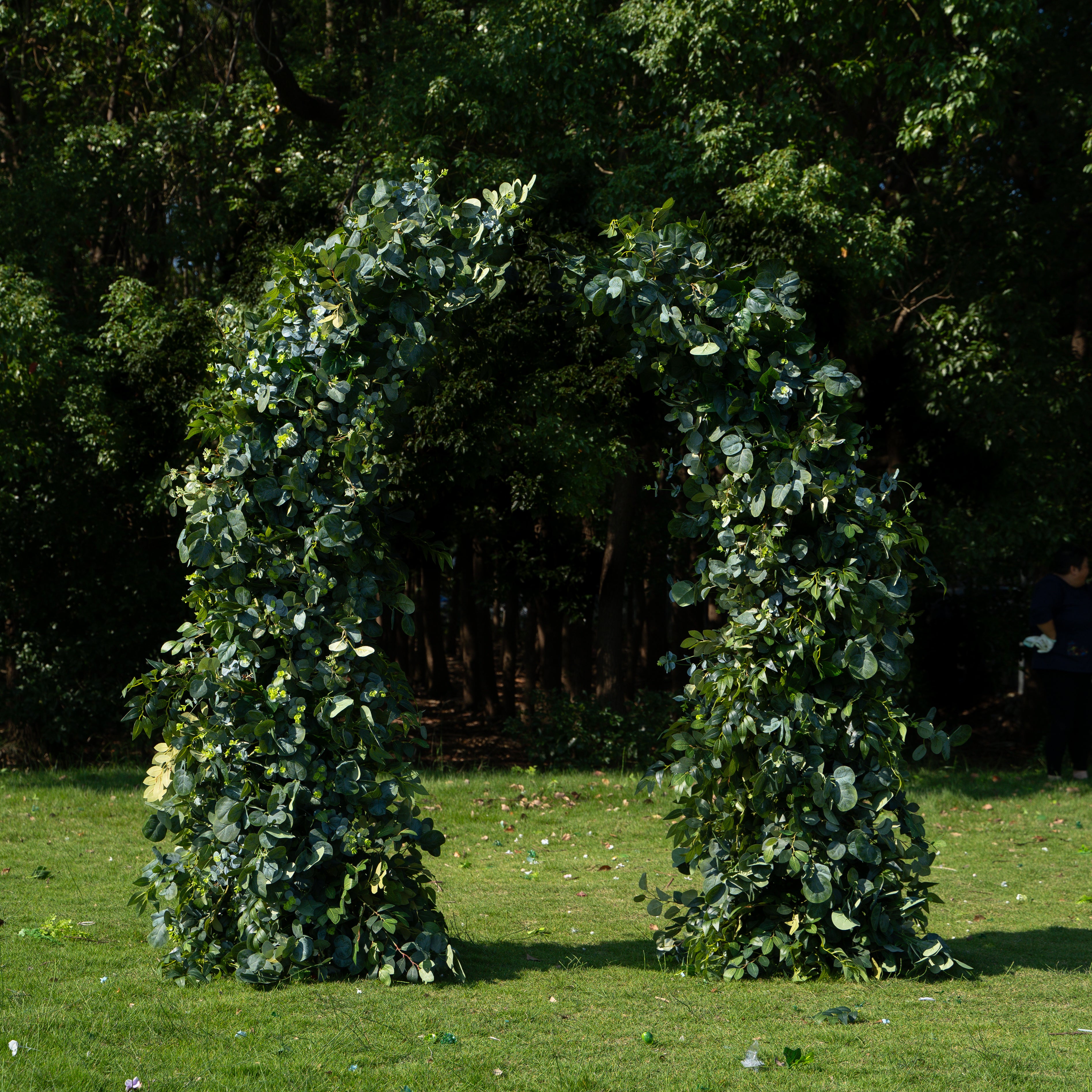 CA01:Wedding Party Background Floral Arch Decoration (Including Frame)