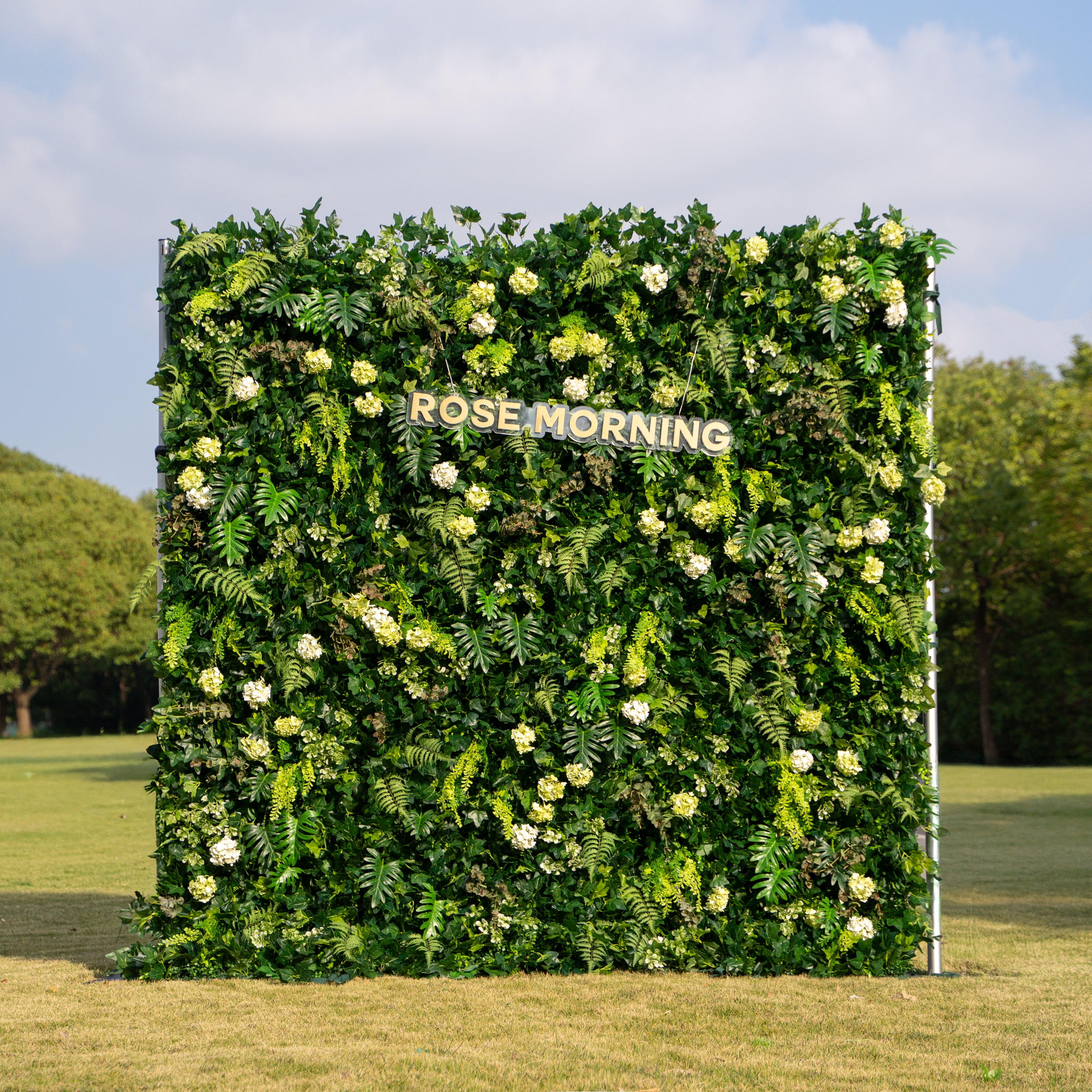 Candor:5D Fabric Artificial rolling up curtain flower wall