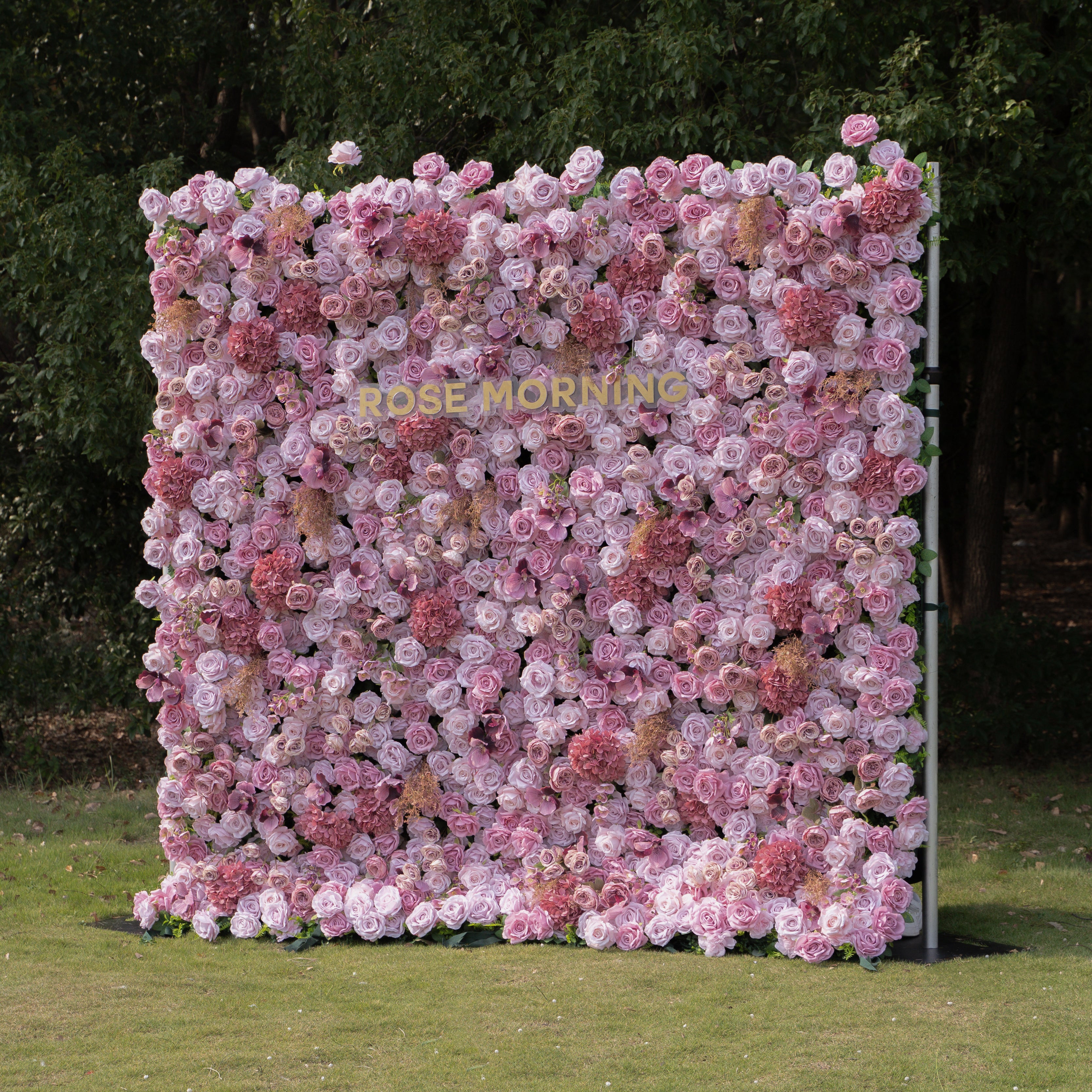 Carino:4D Fabric Artificial zip up curtain flower wall 8ft*8ft