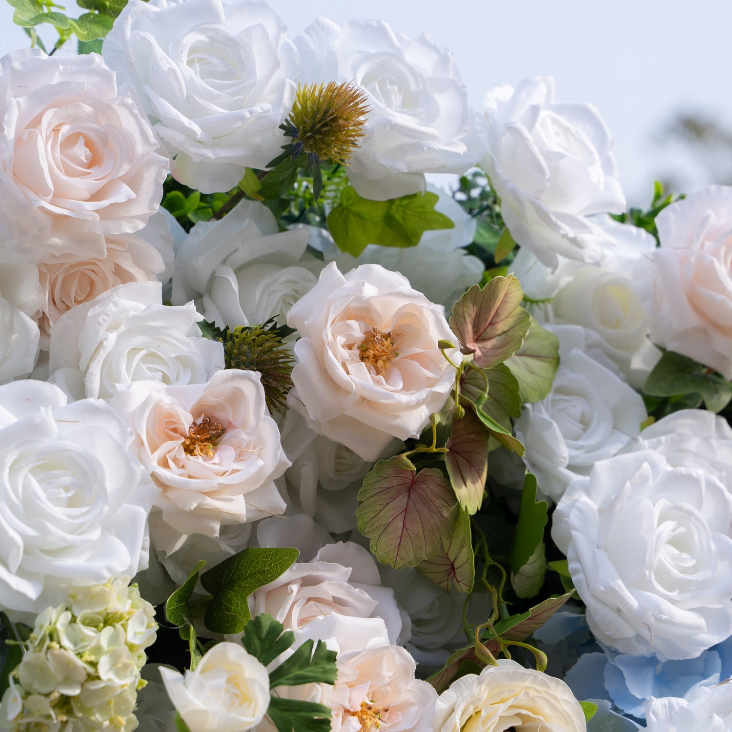 Carla:5D Fabric Artificial rolling up curtain flower wall