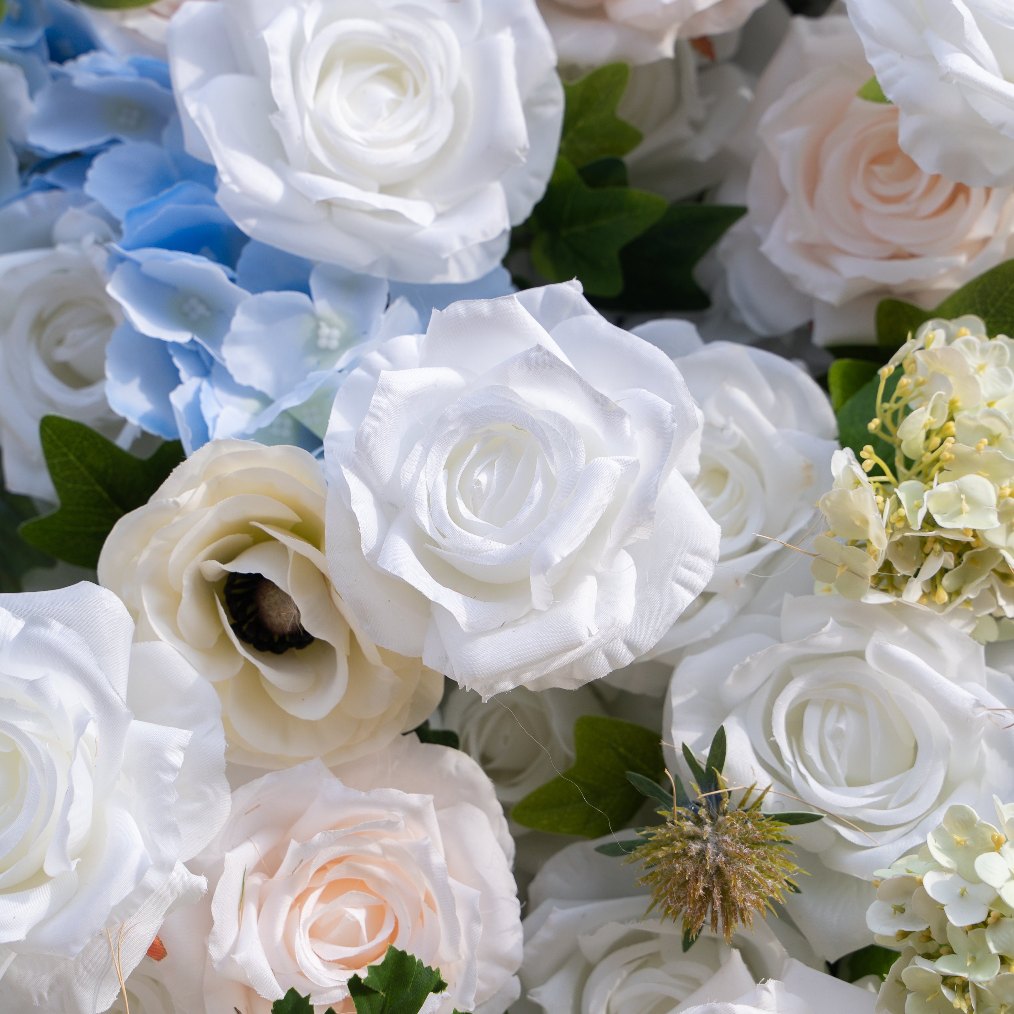 Carla:5D Fabric Artificial rolling up curtain flower wall