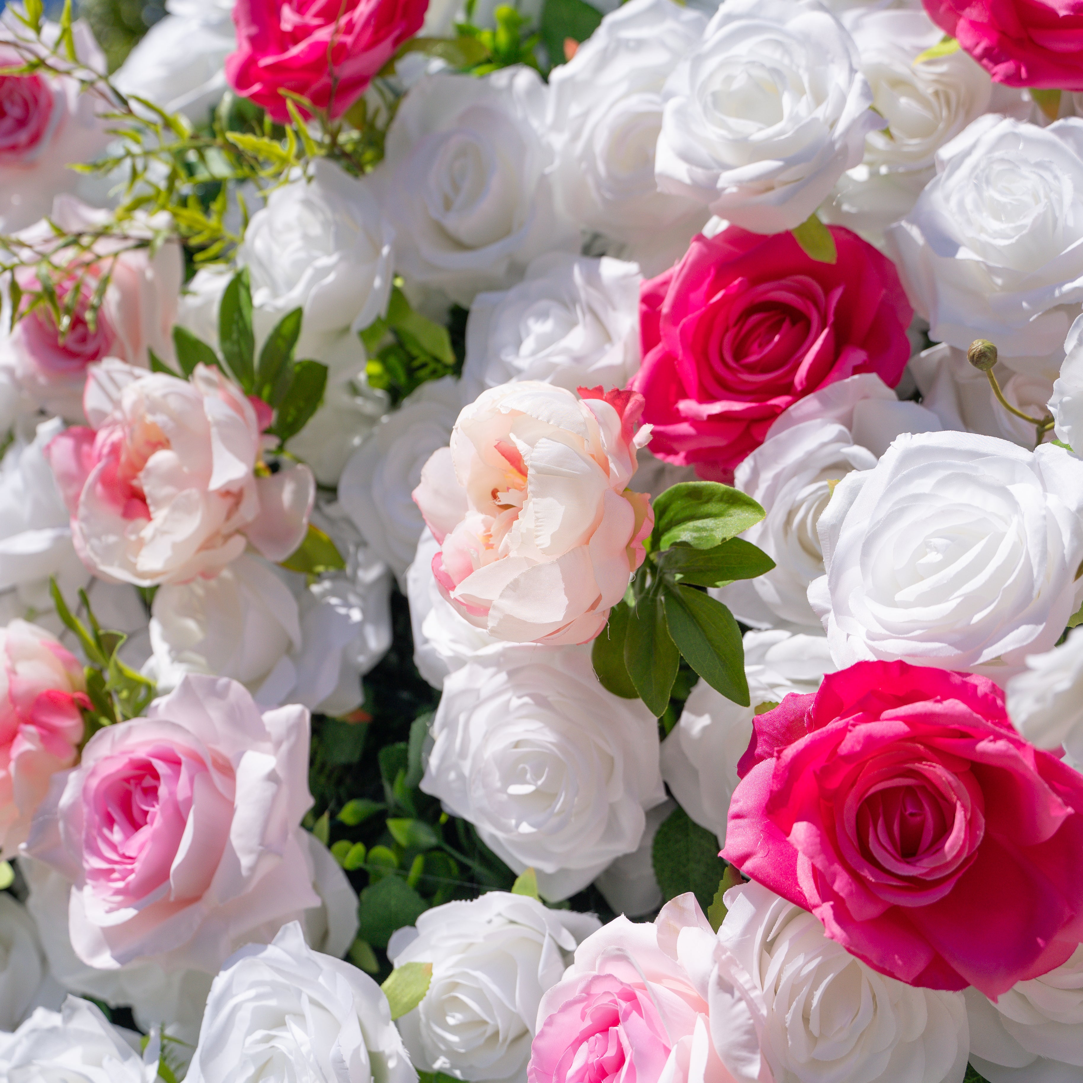 Carrie:3D Fabric Artificial rolling up curtain flower wall