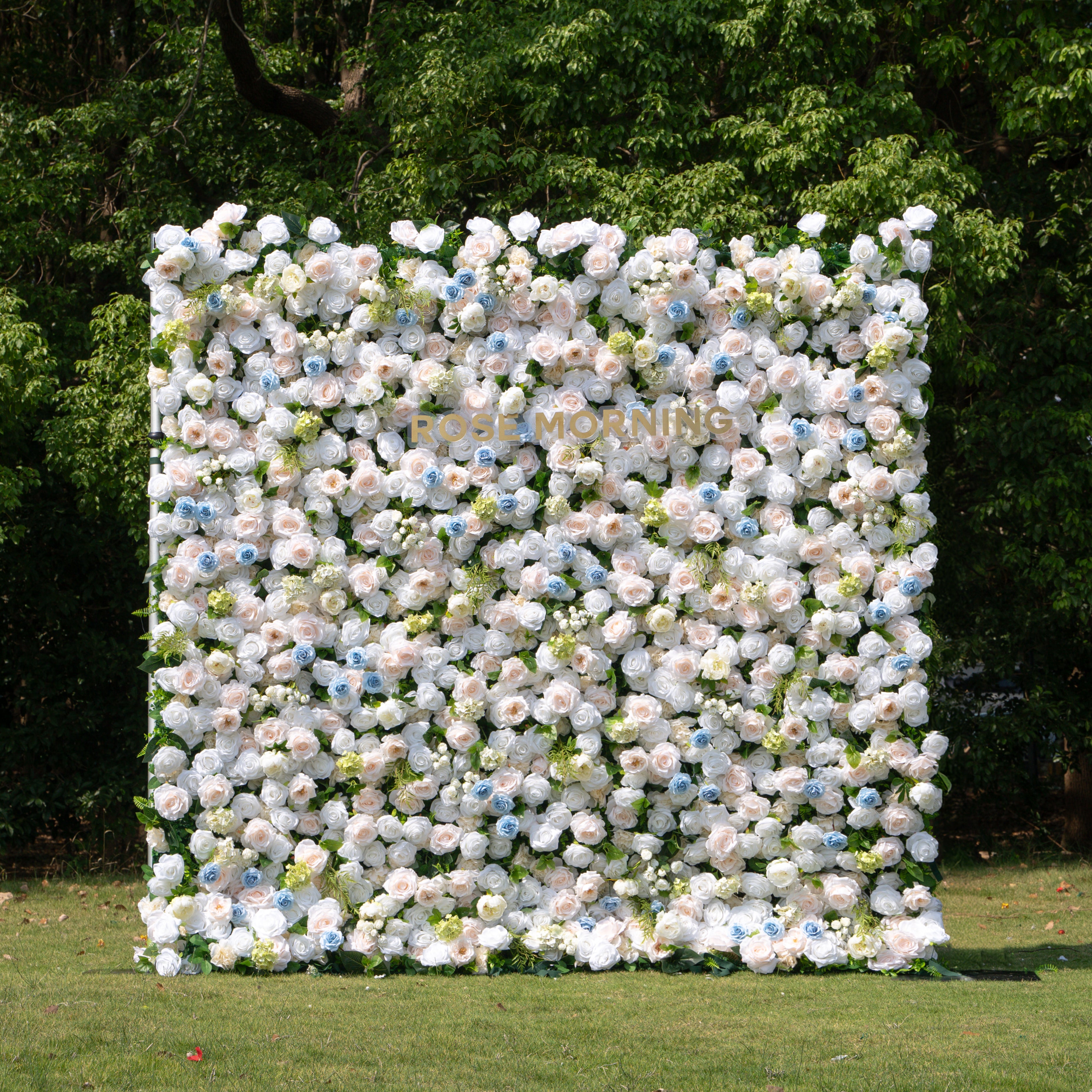 Carter:4D Fabric Artificial zip up curtain flower wall 8ft*8ft