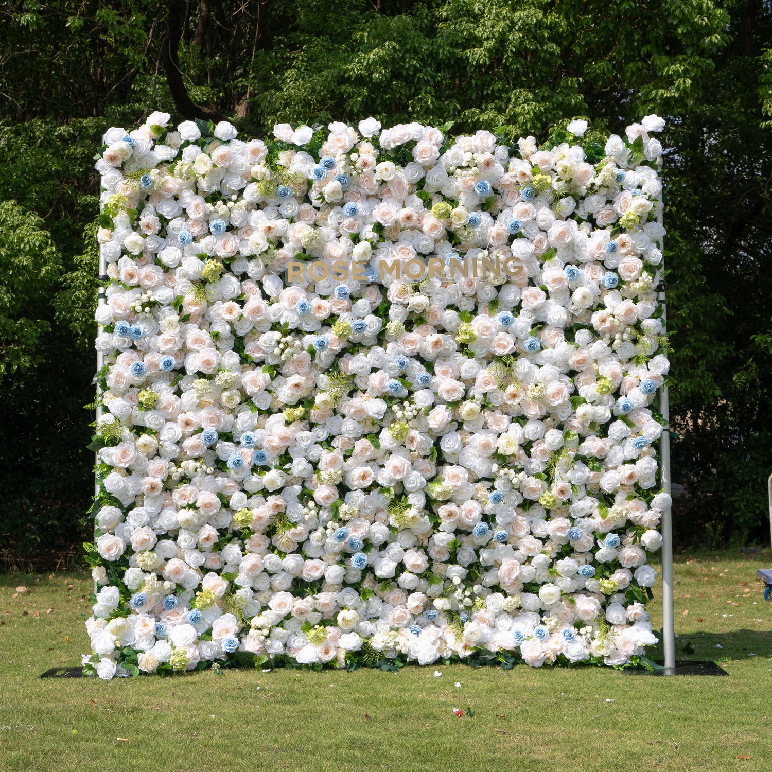 Carter:4D Fabric Artificial zip up curtain flower wall 8ft*8ft