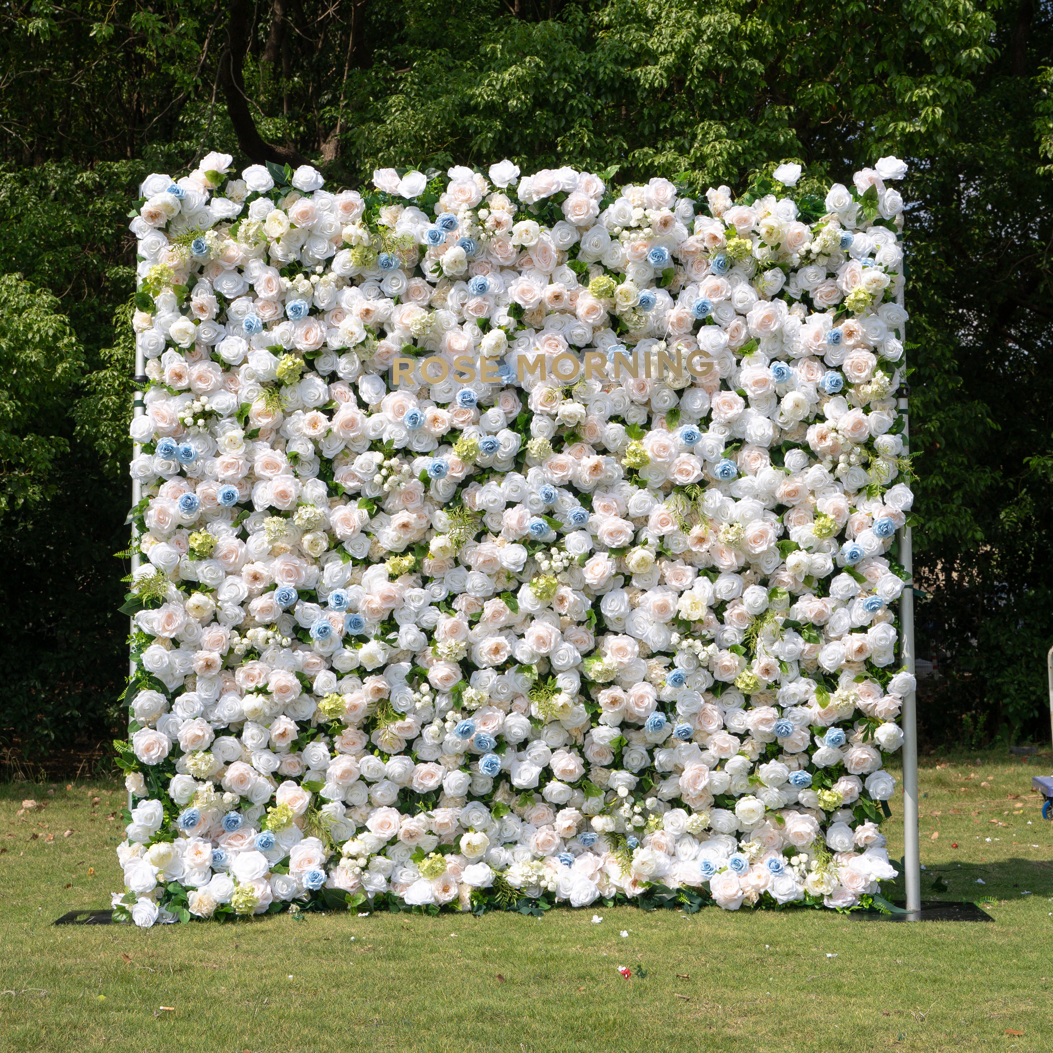 Carter:4D Fabric Artificial zip up curtain flower wall 8ft*8ft