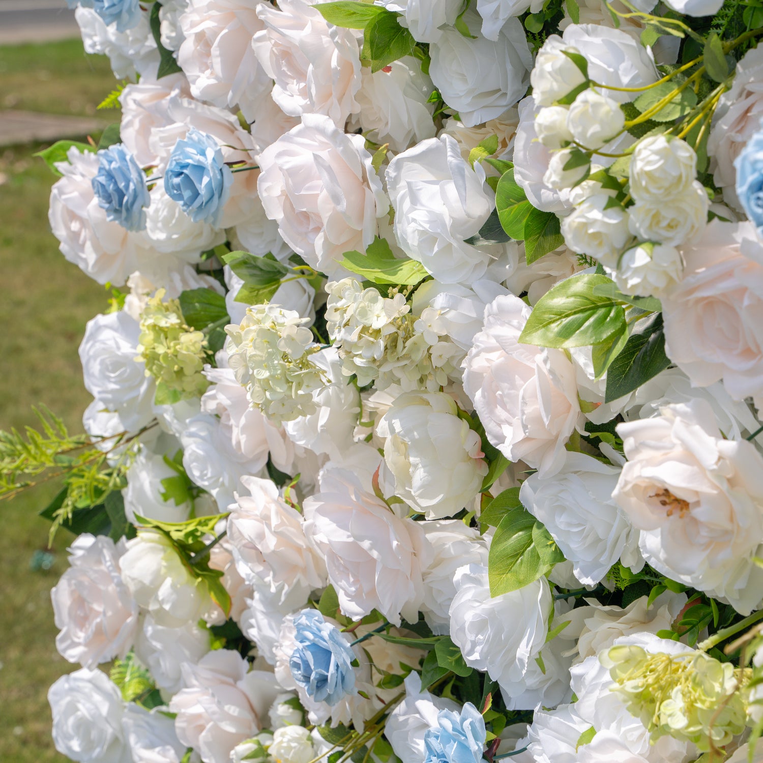 Carter:4D Fabric Artificial zip up curtain flower wall 8ft*8ft