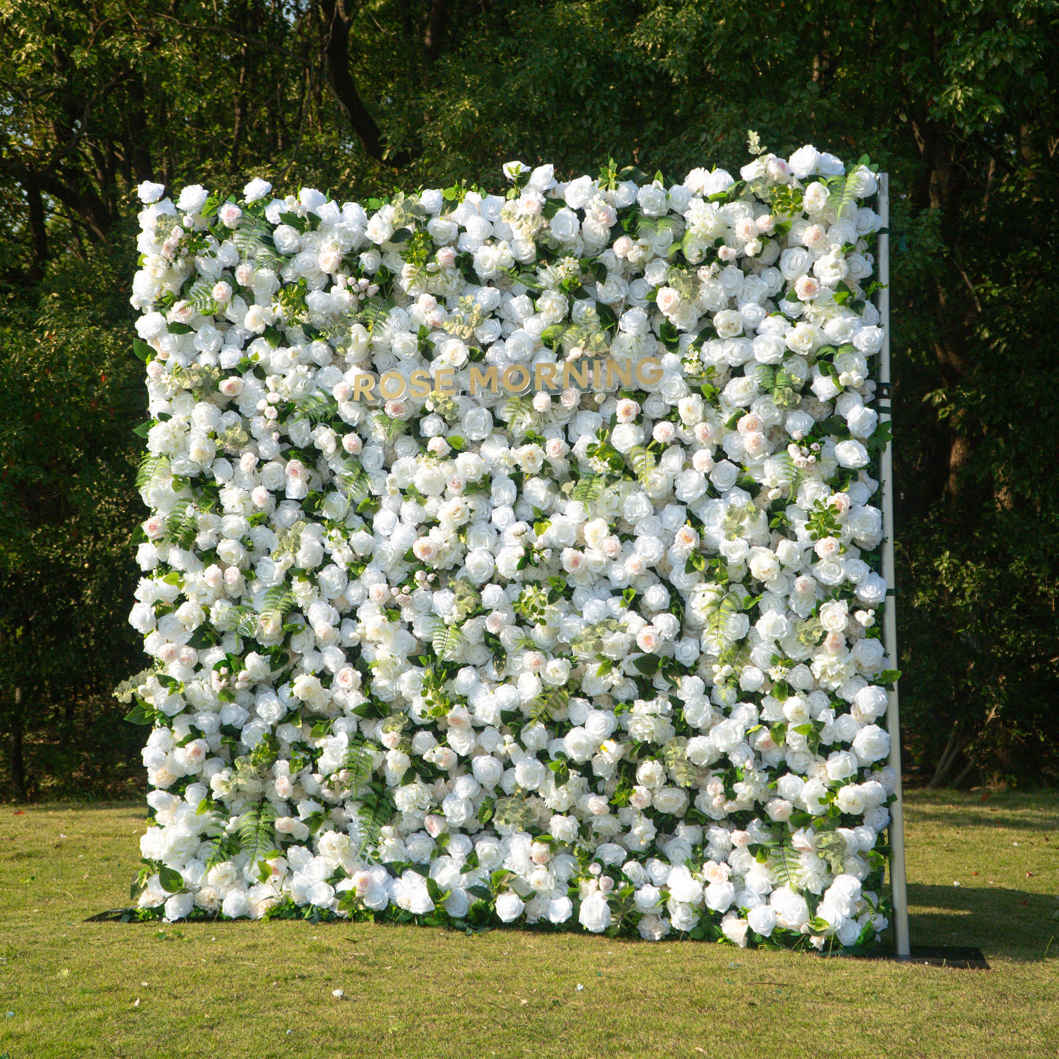 Cherish:5D Fabric Artificial rolling up curtain flower wall