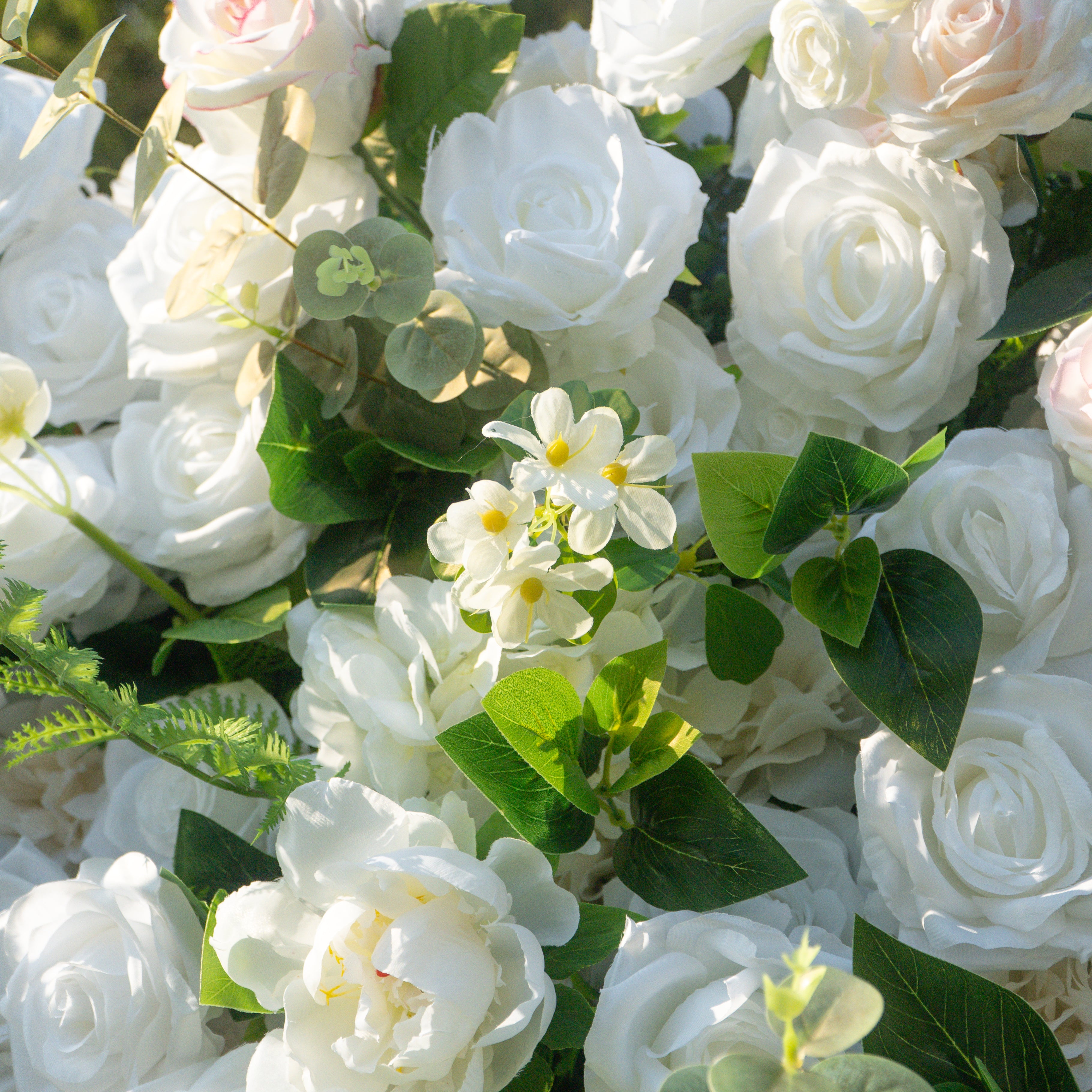 Cherish:5D Fabric Artificial rolling up curtain flower wall