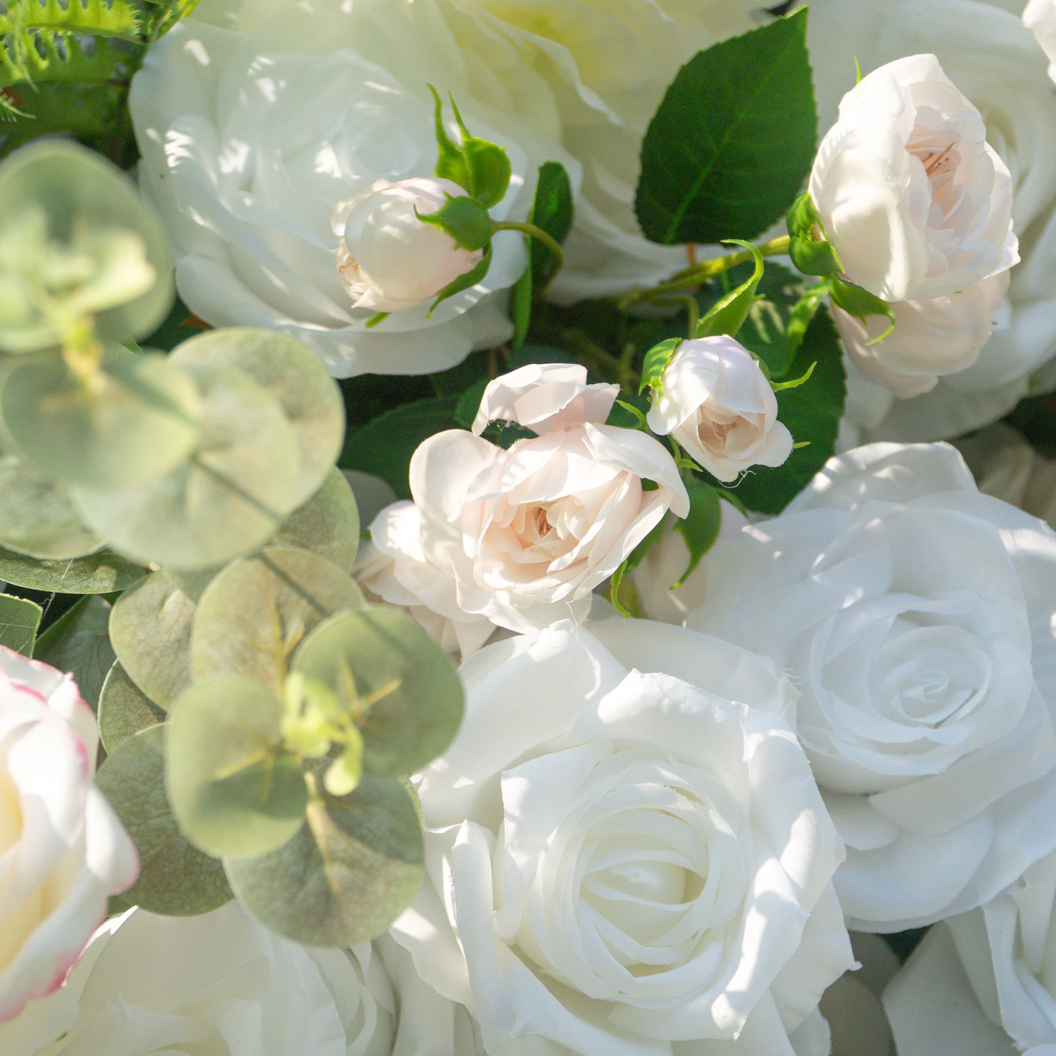 Cherish:5D Fabric Artificial rolling up curtain flower wall