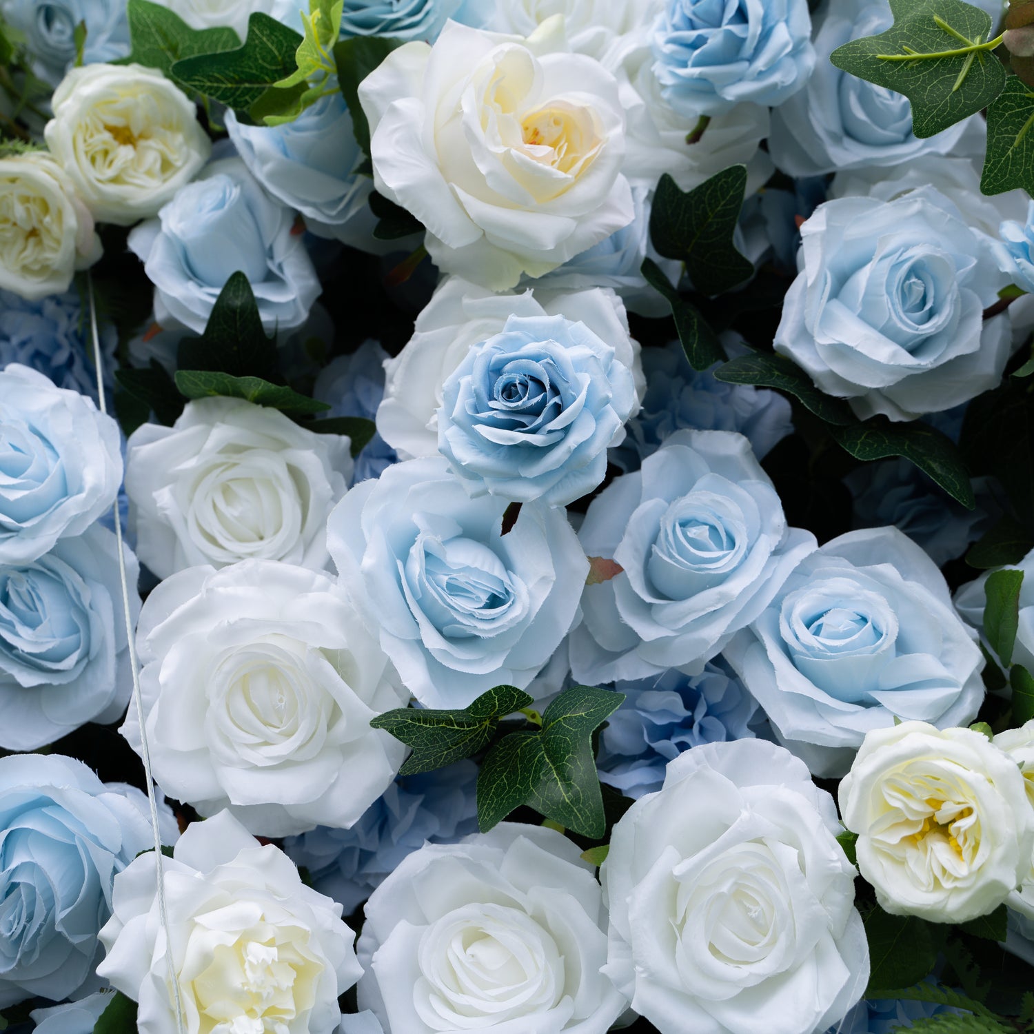 Cheska:5D Fabric Artificial rolling up curtain flower wall