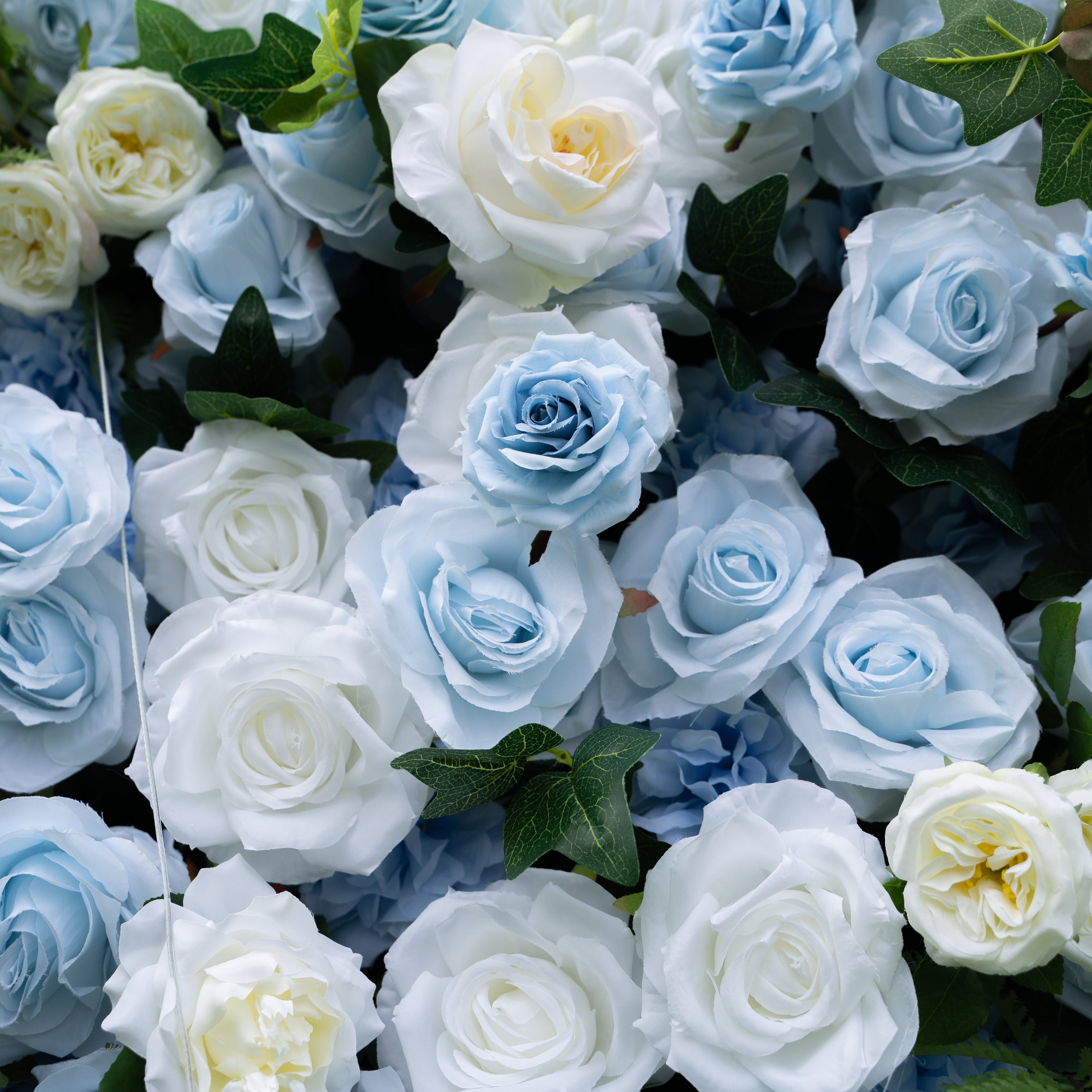 Cheska:5D Fabric Artificial rolling up curtain flower wall