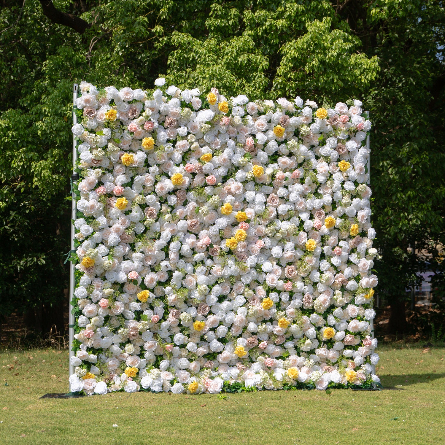 Ciao:5D Fabric Artificial rolling up curtain flower wall (Ready to ship) Rose Morning