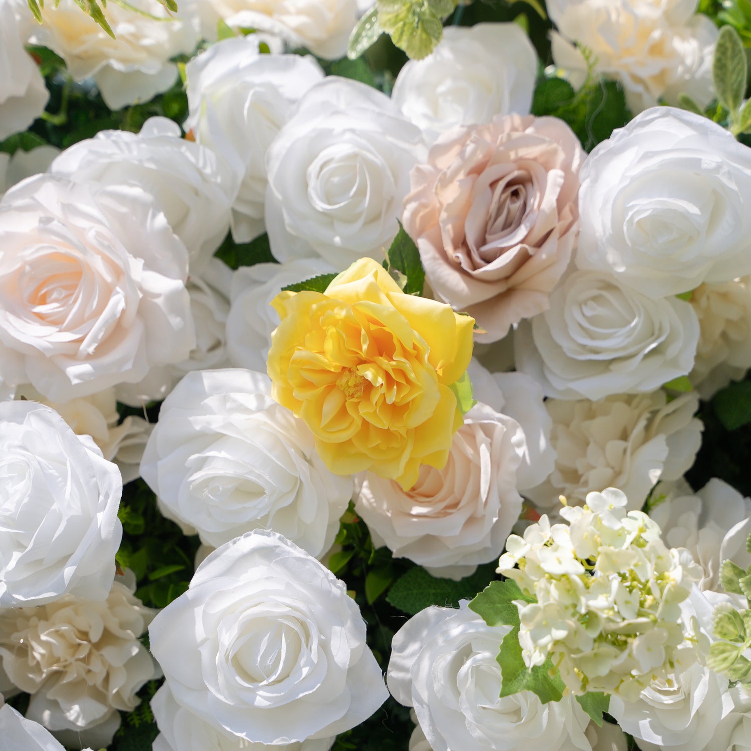 Ciao:5D Fabric Artificial rolling up curtain flower wall (Ready to ship) Rose Morning