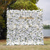 Cotton: Fabric Artificial zip up curtain flower wall 8ft*8ft Rose Morning