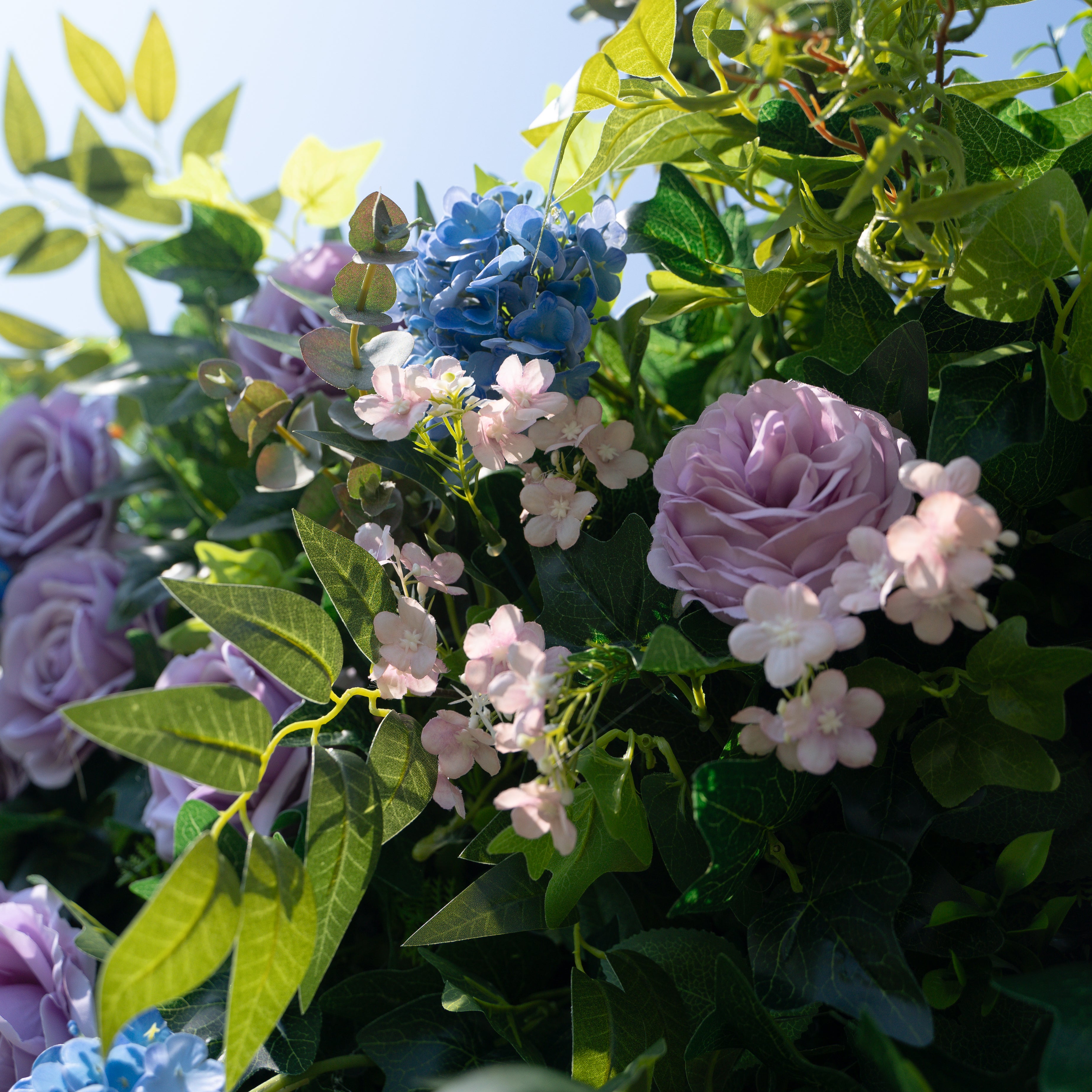 Dana:3D Fabric Artificial rolling up curtain flower wall