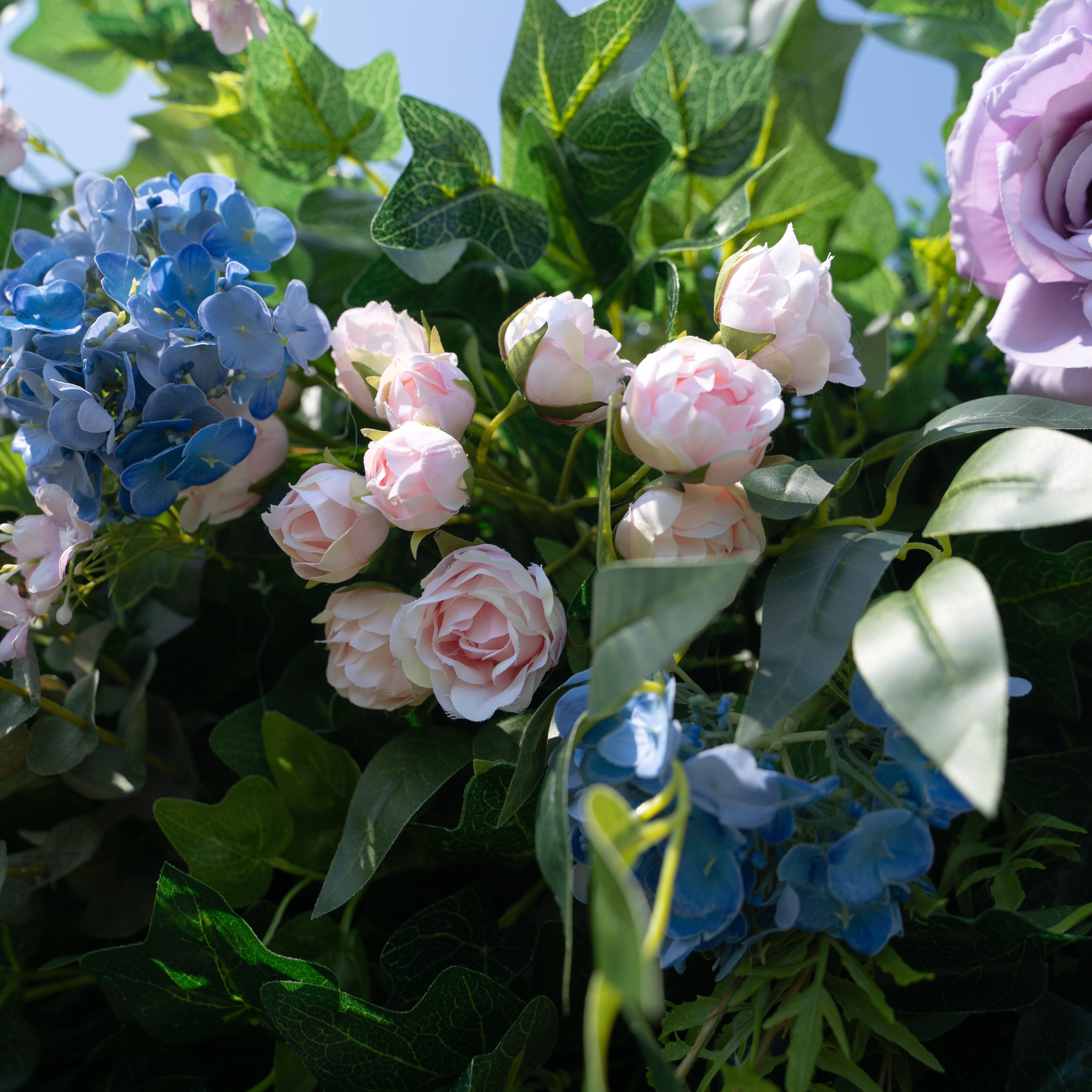 Dana:3D Fabric Artificial rolling up curtain flower wall