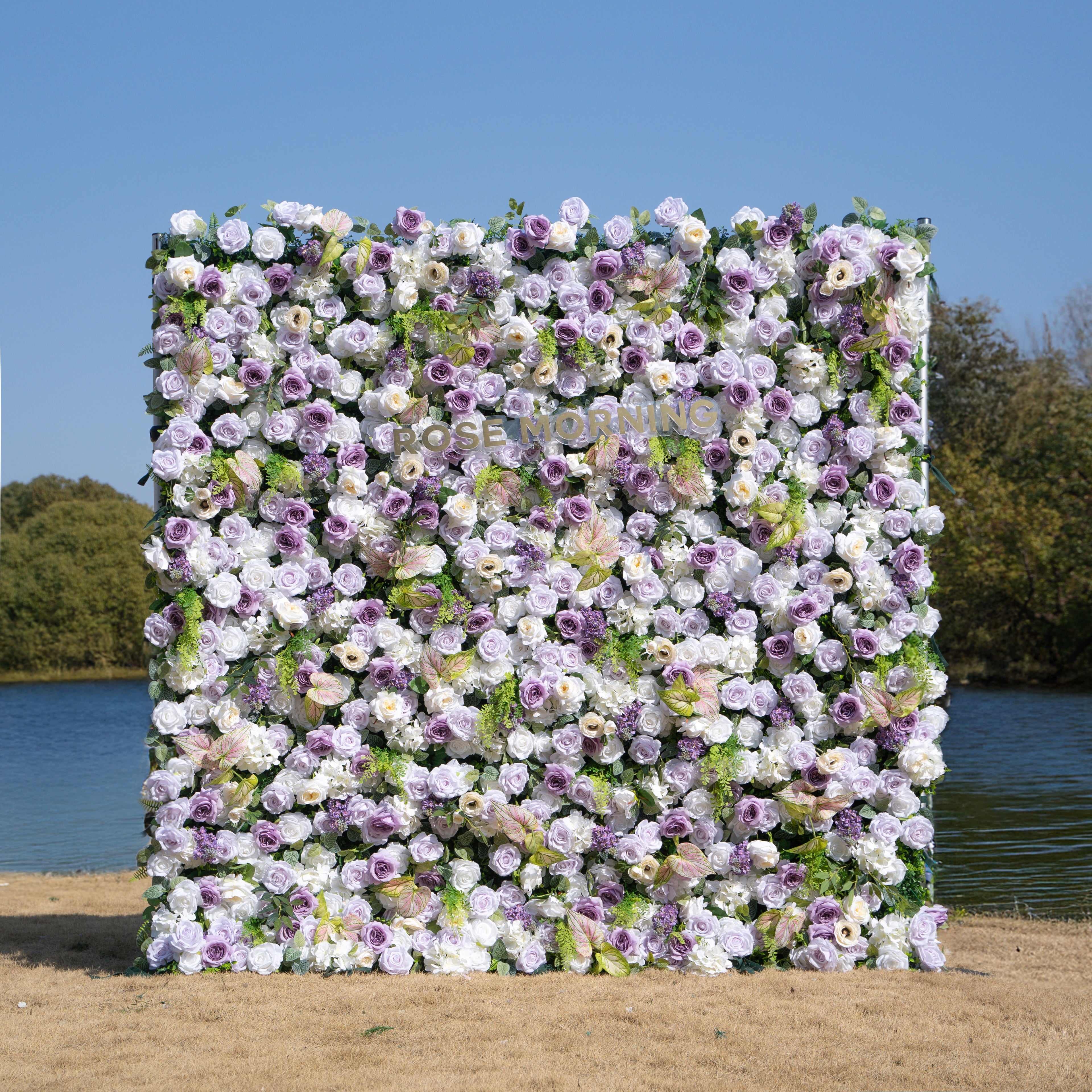 Danielle:5D Fabric Artificial rolling up curtain flower wall (Ready to ship-Only USA)