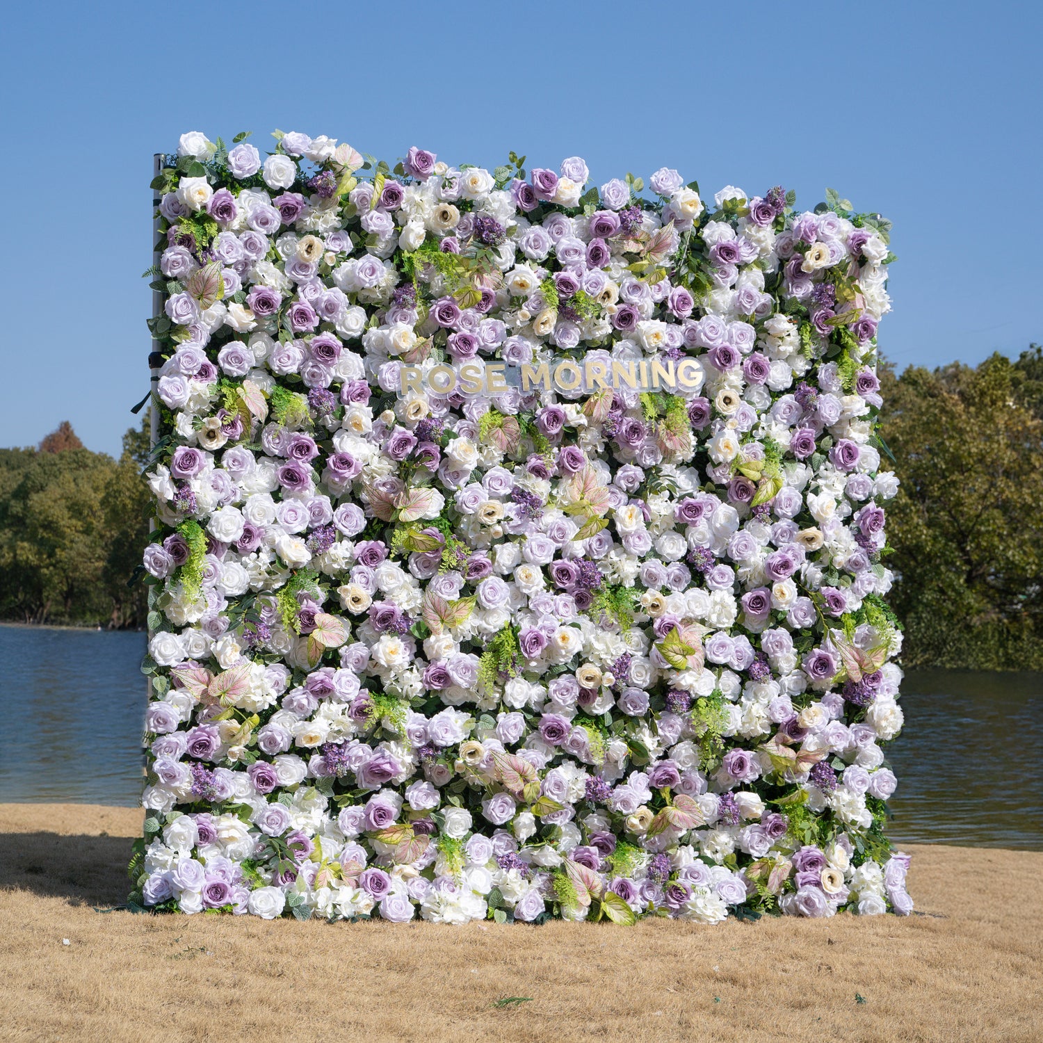 Danielle:5D Fabric Artificial rolling up curtain flower wall