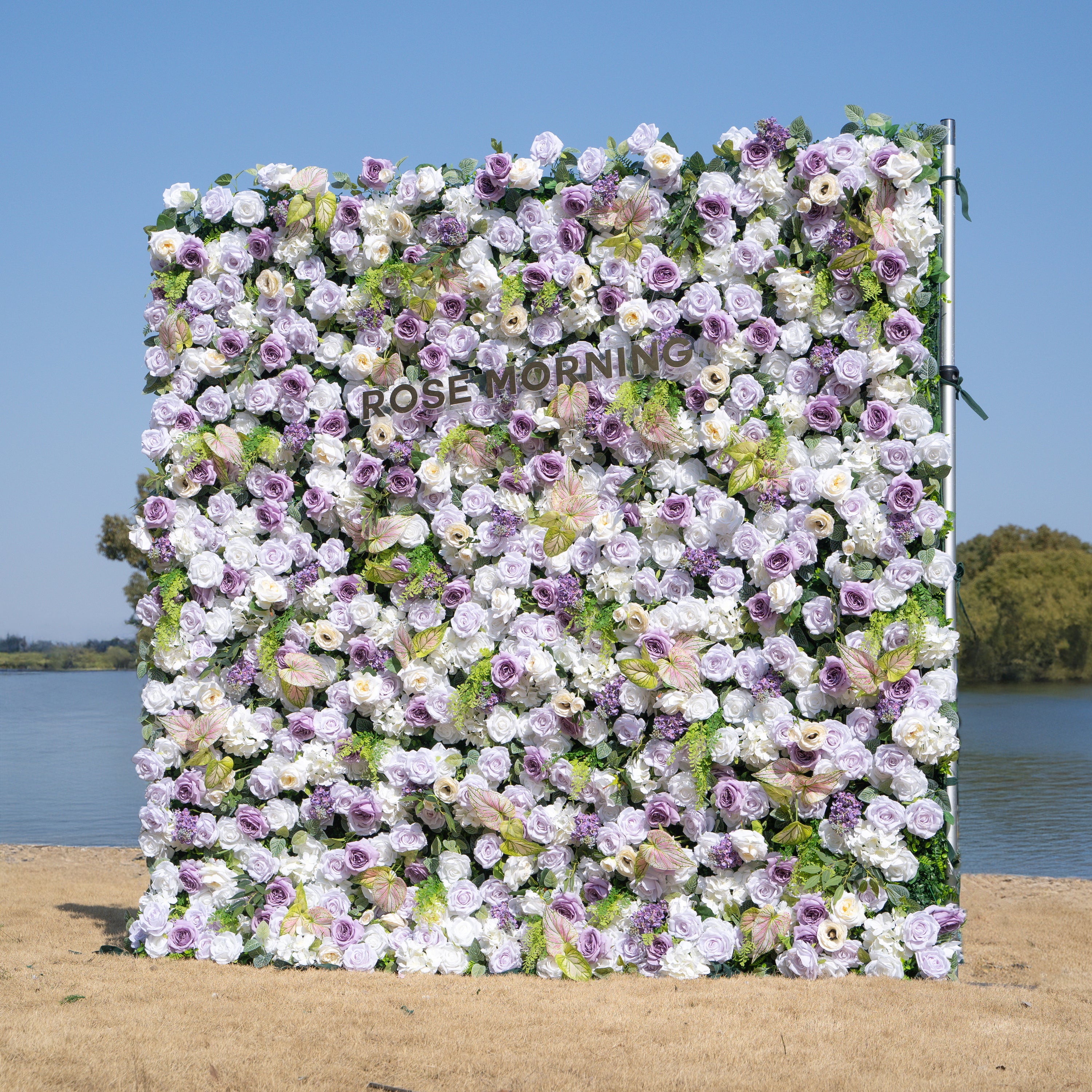Danielle:5D Fabric Artificial rolling up curtain flower wall