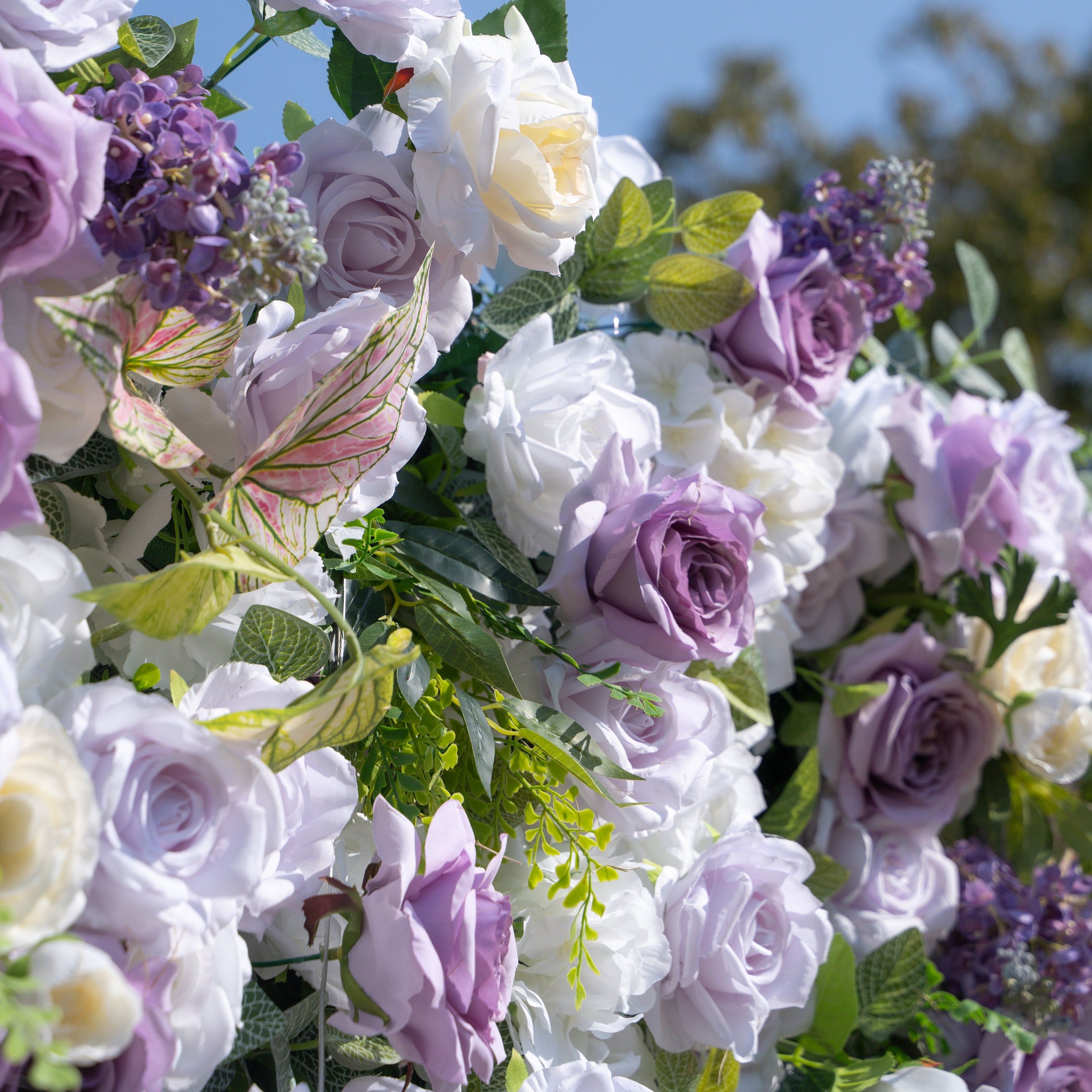 Danielle:5D Fabric Artificial rolling up curtain flower wall