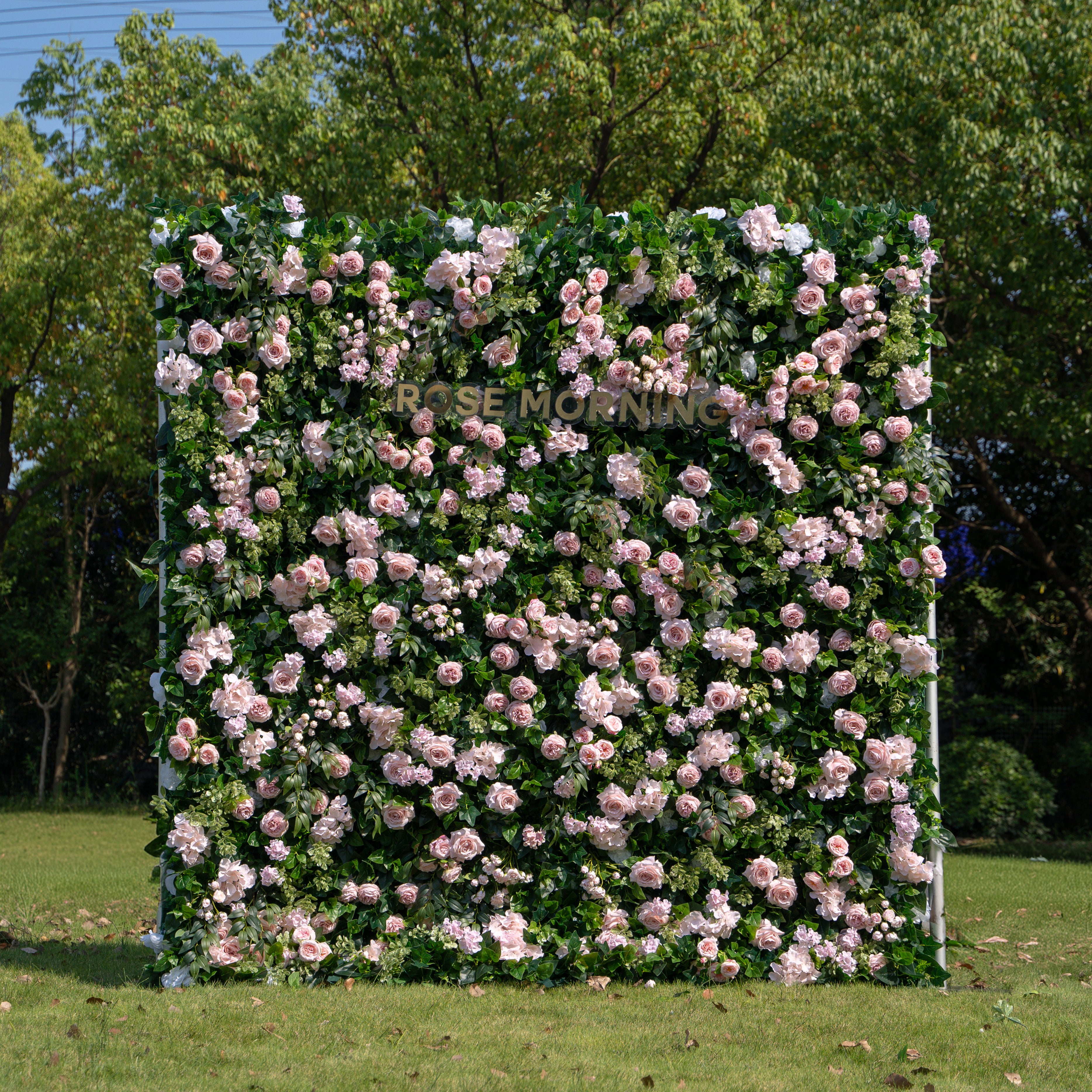 Darling:5D Fabric Artificial rolling up curtain flower wall