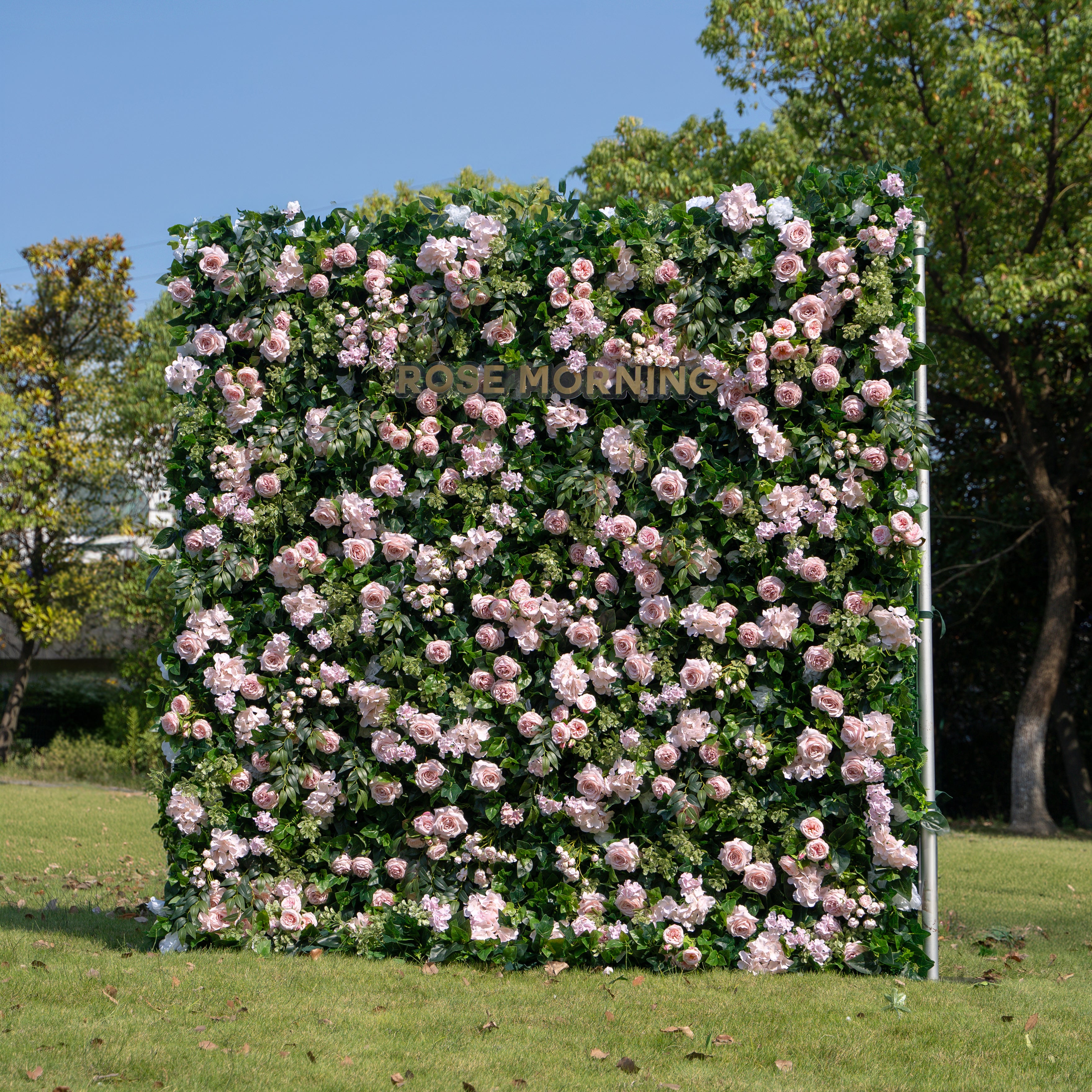 Darling:5D Fabric Artificial rolling up curtain flower wall