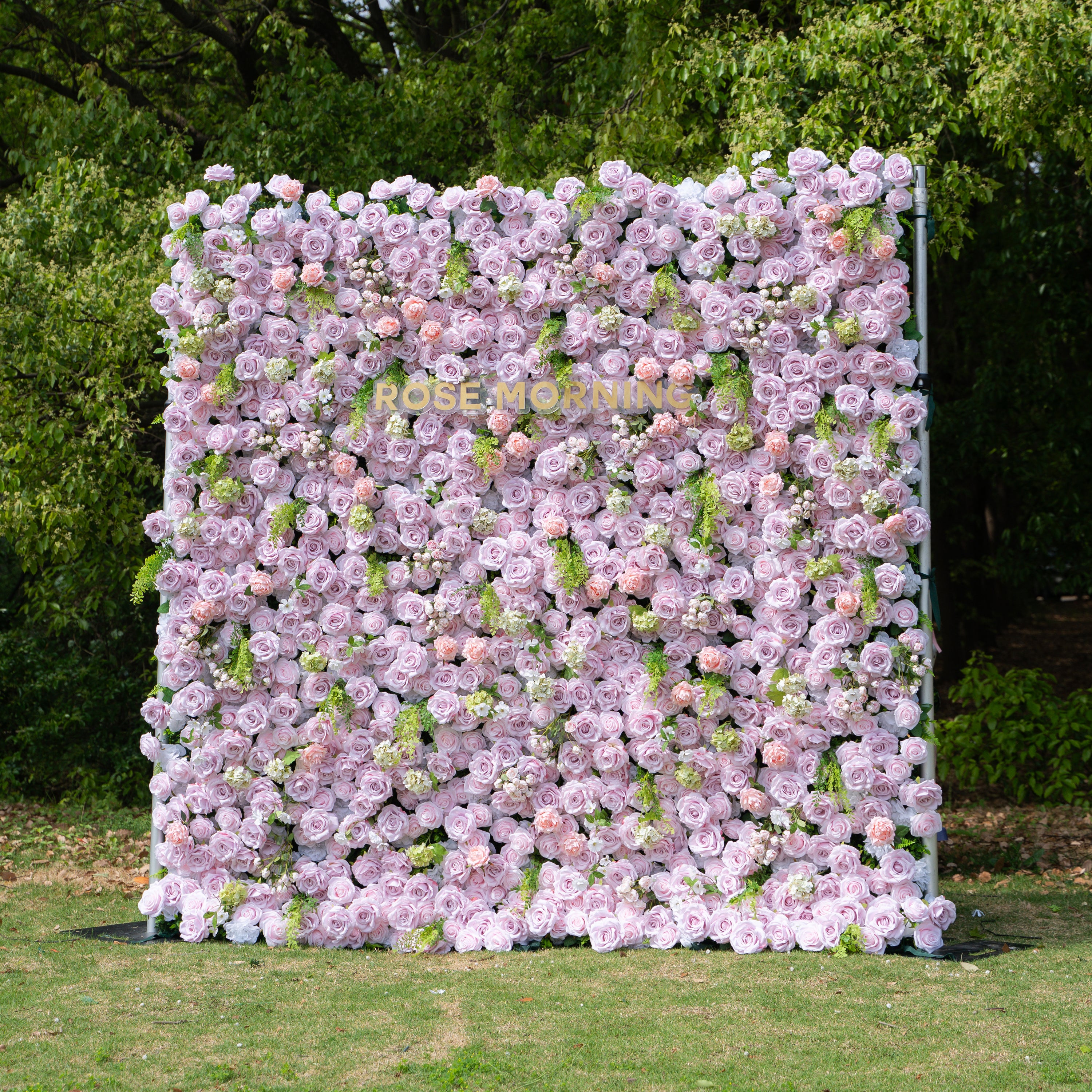 Debra:5D Fabric Artificial rolling up curtain flower wall