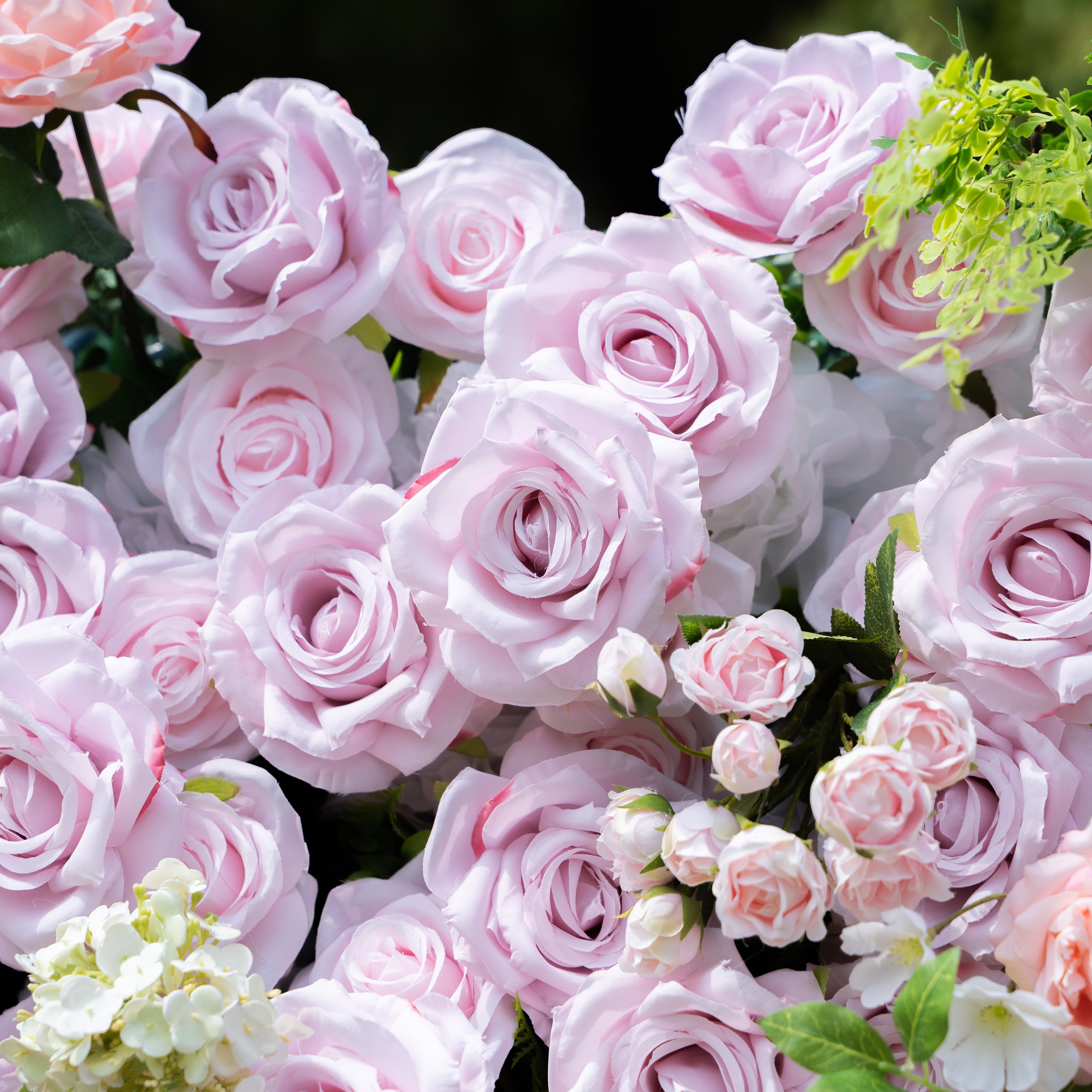 Debra:5D Fabric Artificial rolling up curtain flower wall