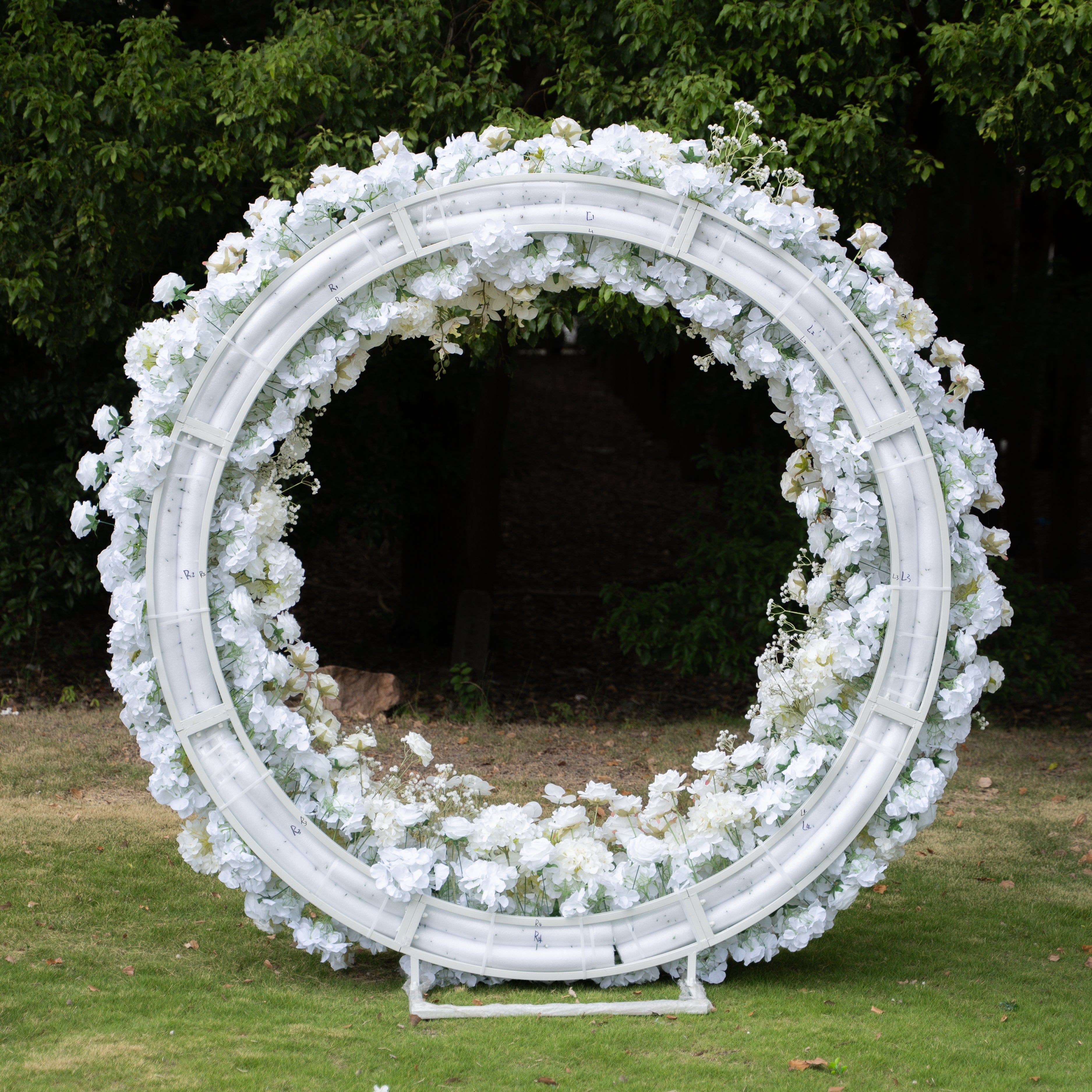 Donut Wedding Party Background Floral Arch Decoration
