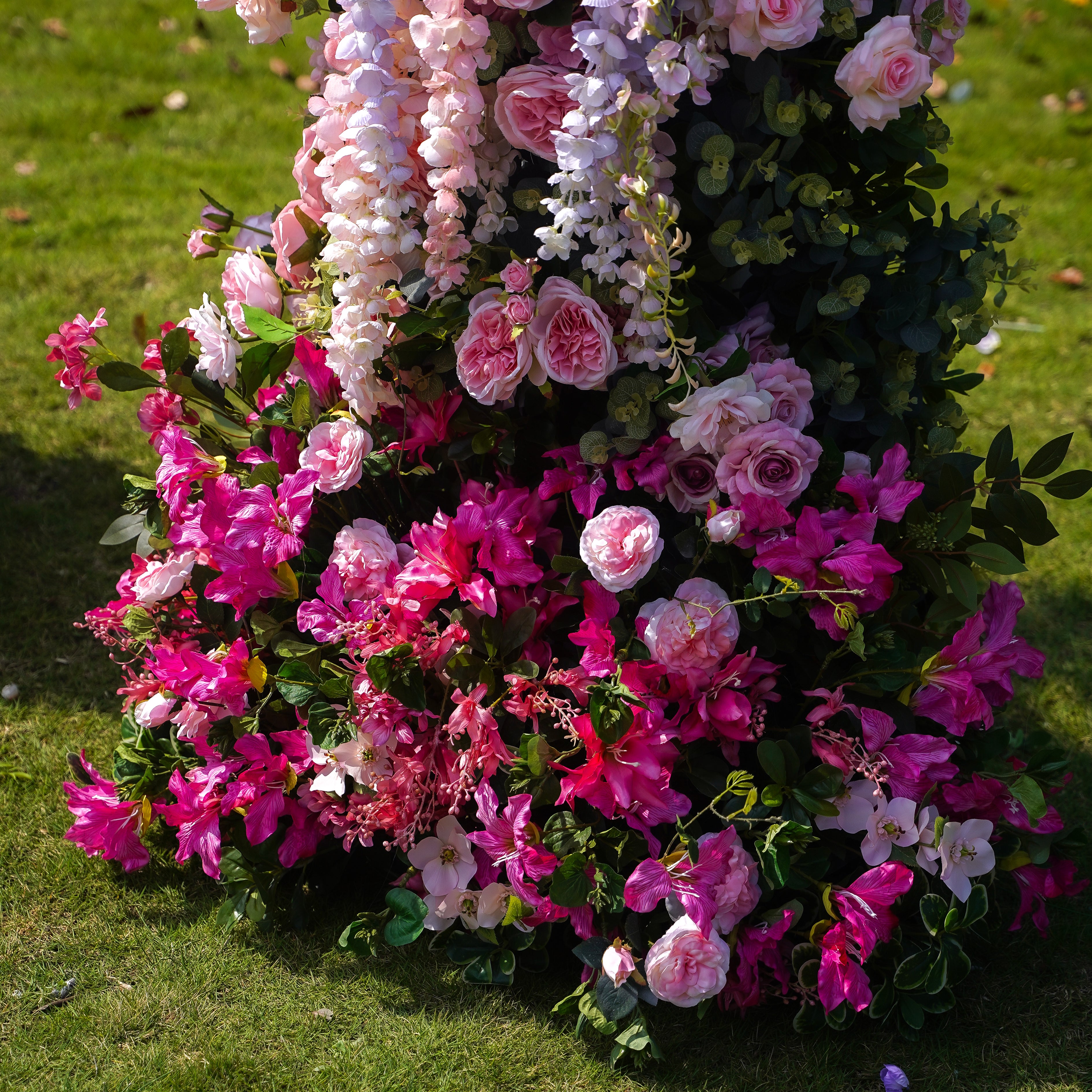 Dora Wedding Party Background Floral Arch Decoration Rose Morning