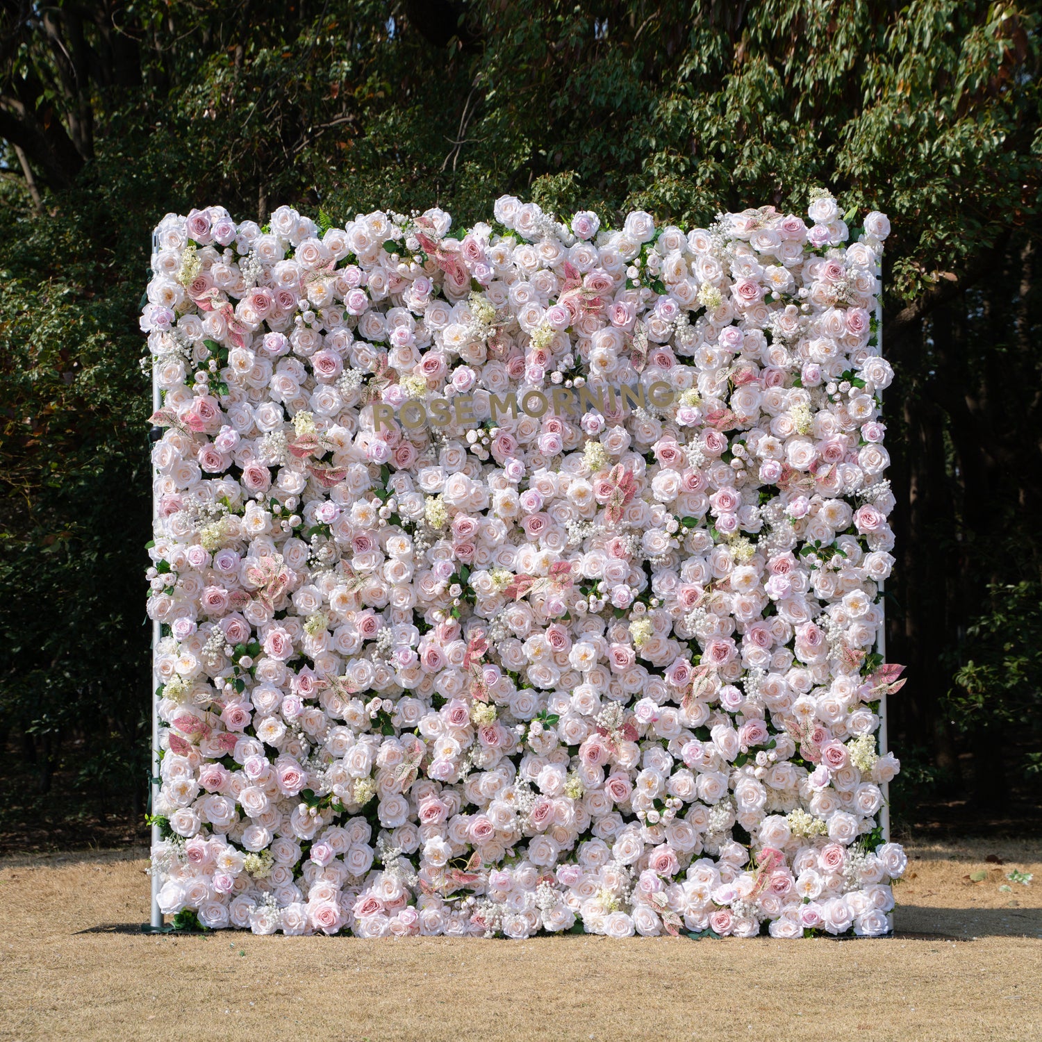 Ebony:5D Fabric Artificial rolling up curtain flower wall