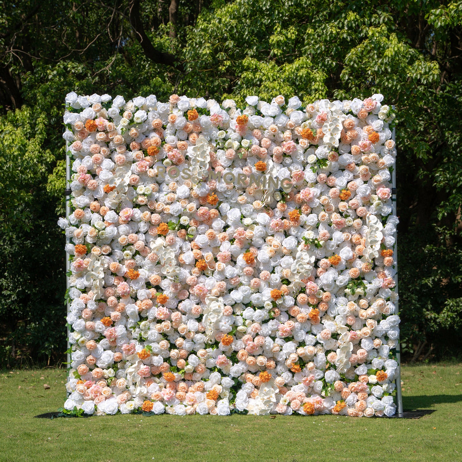 Eden:4D Fabric Artificial zip up curtain flower wall 8ft*8ft