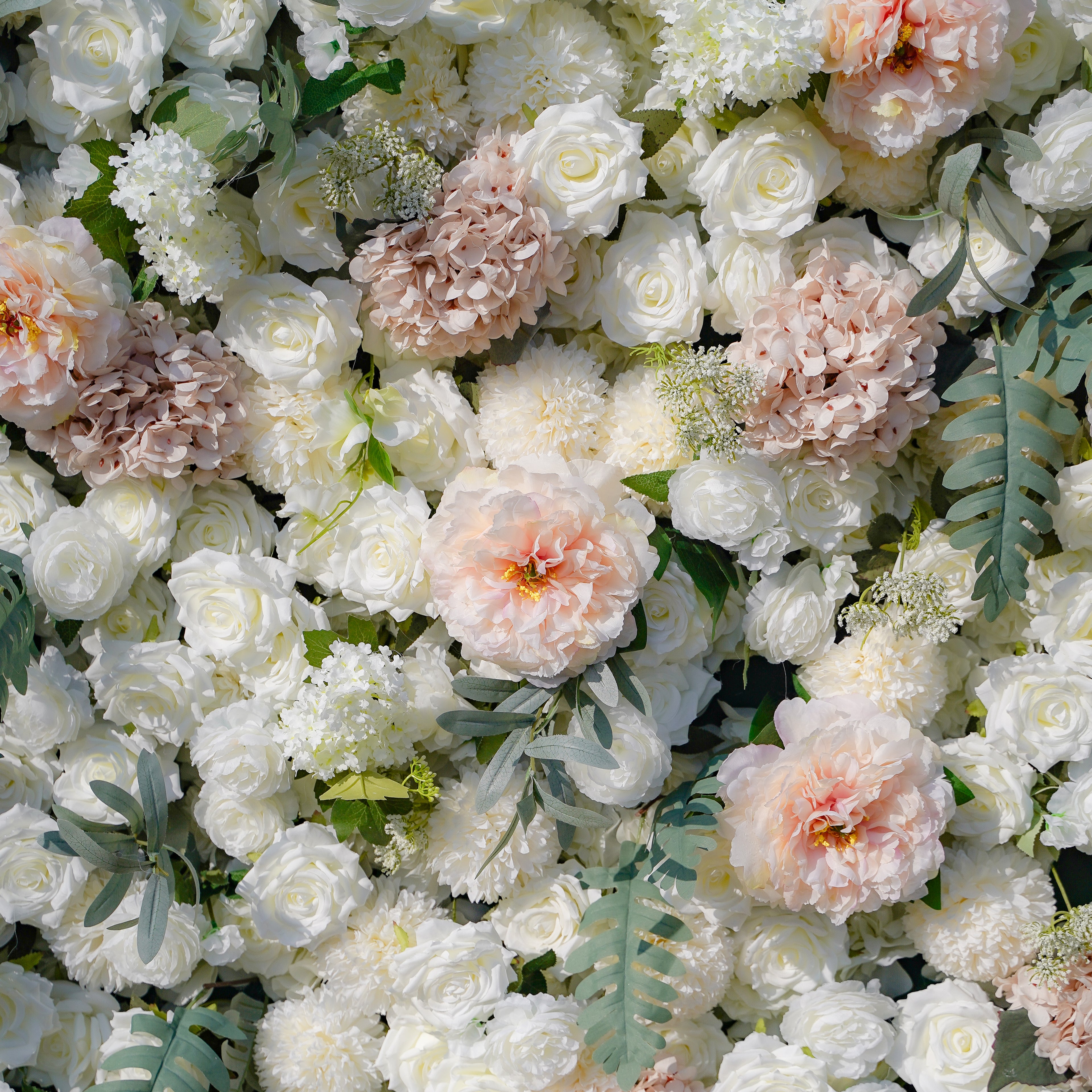 Elara 5D Fabric Artificial rolling up curtain flower wall Rose Morning