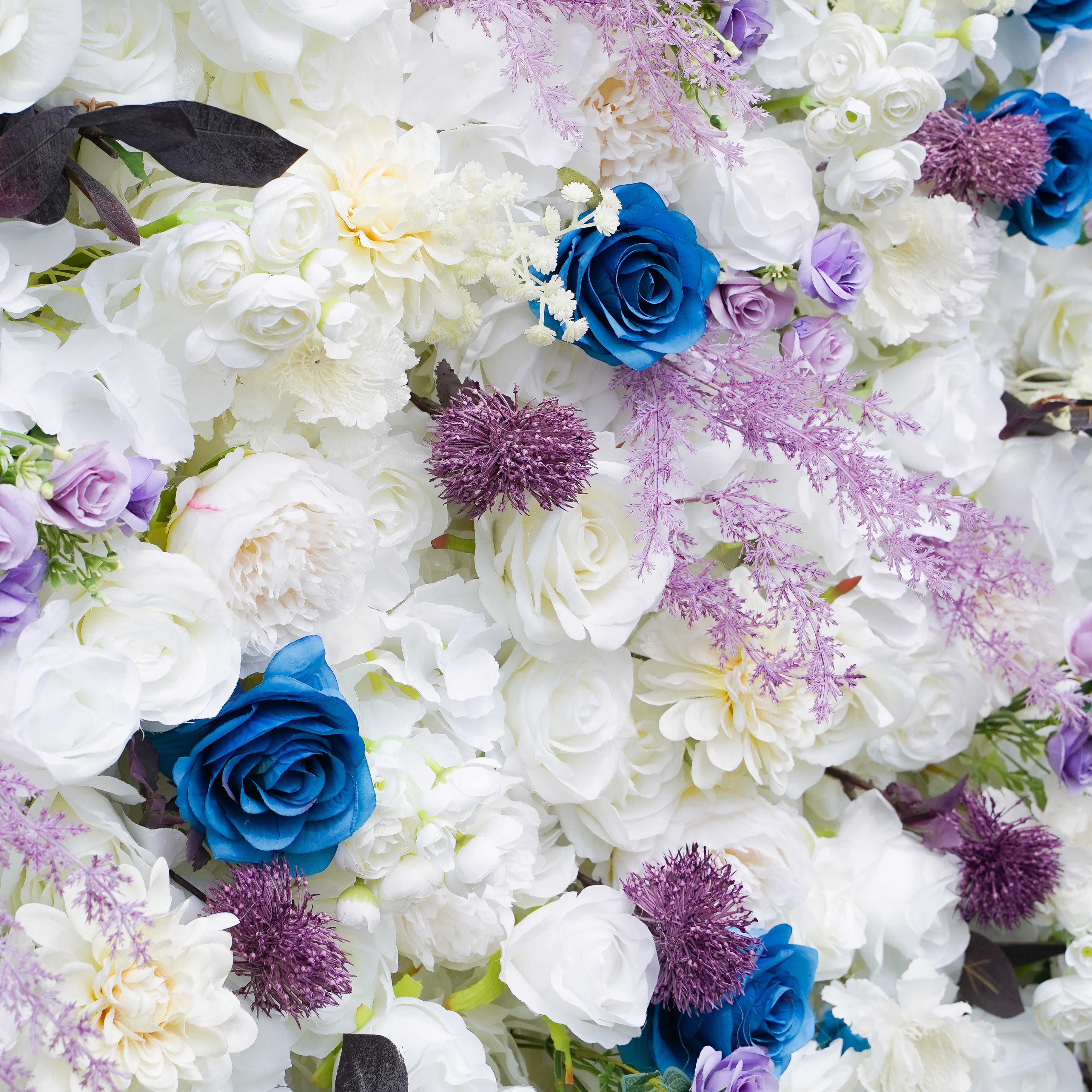 Erin: 3D Fabric Artificial Flower Wall Rolling Up Curtain Flower Wall R795 - 8ft*8ft Rose Morning