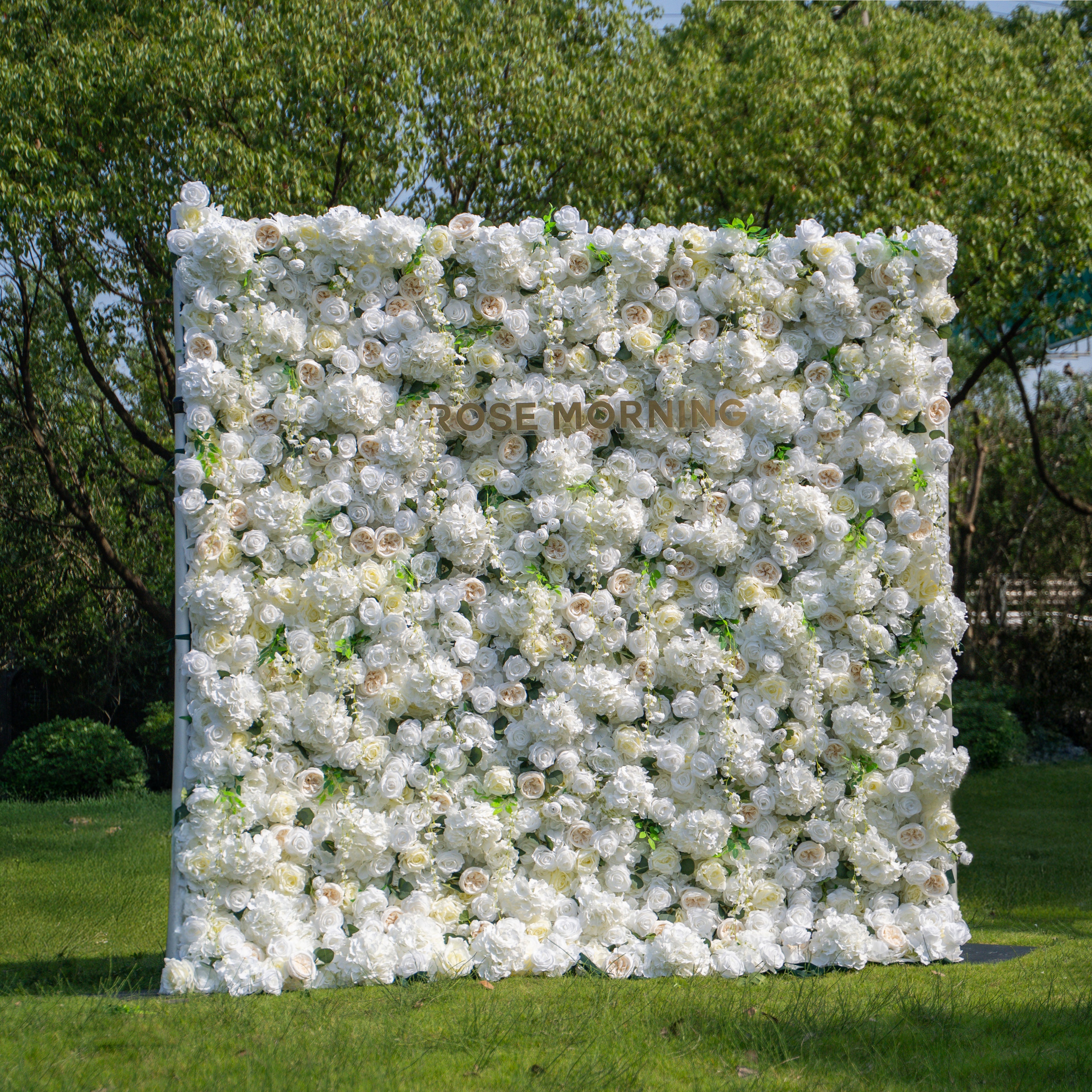Eve 2025:5D Fabric Artificial rolling up curtain flower wall