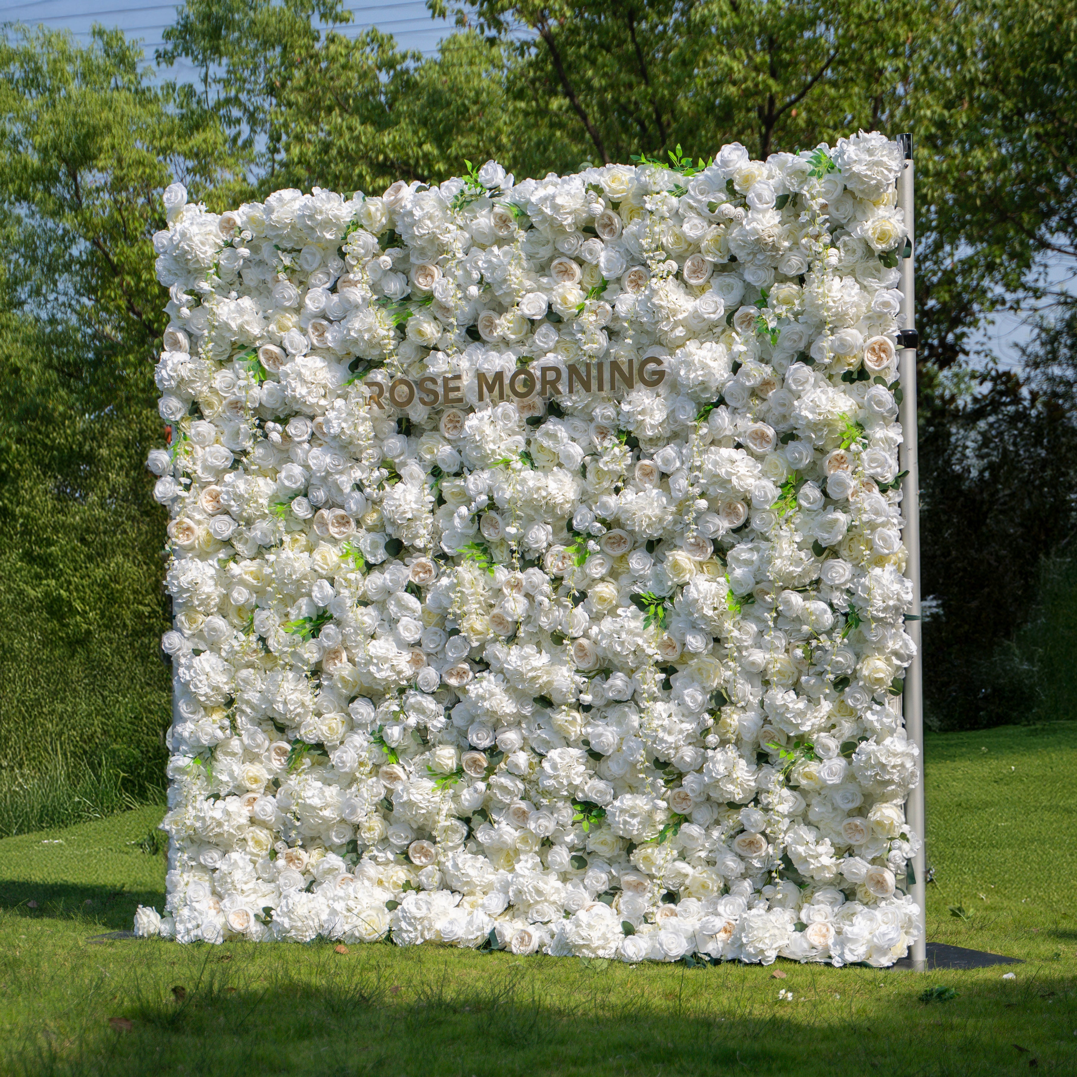 Eve 2025:5D Fabric Artificial rolling up curtain flower wall