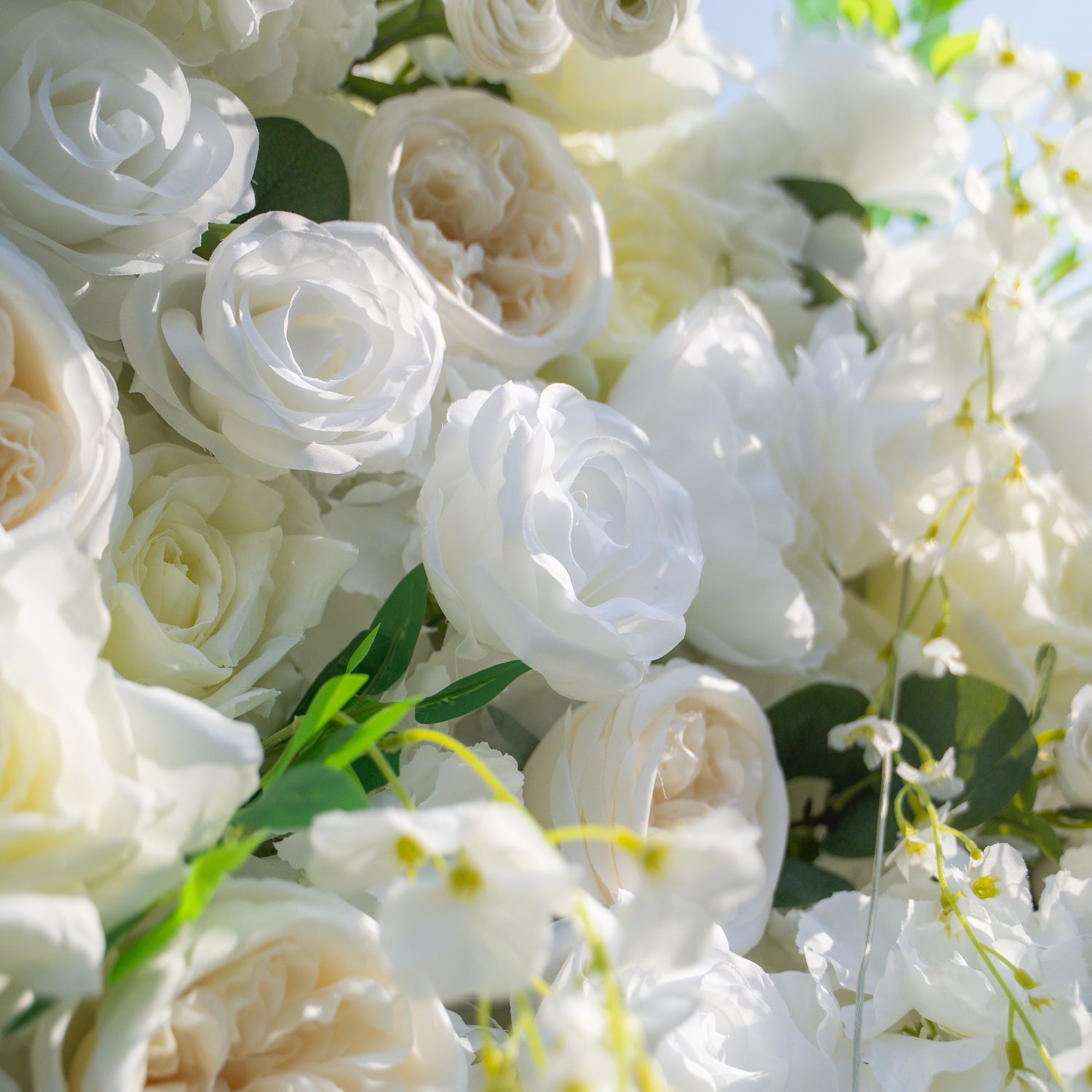 Eve 2025:5D Fabric Artificial rolling up curtain flower wall