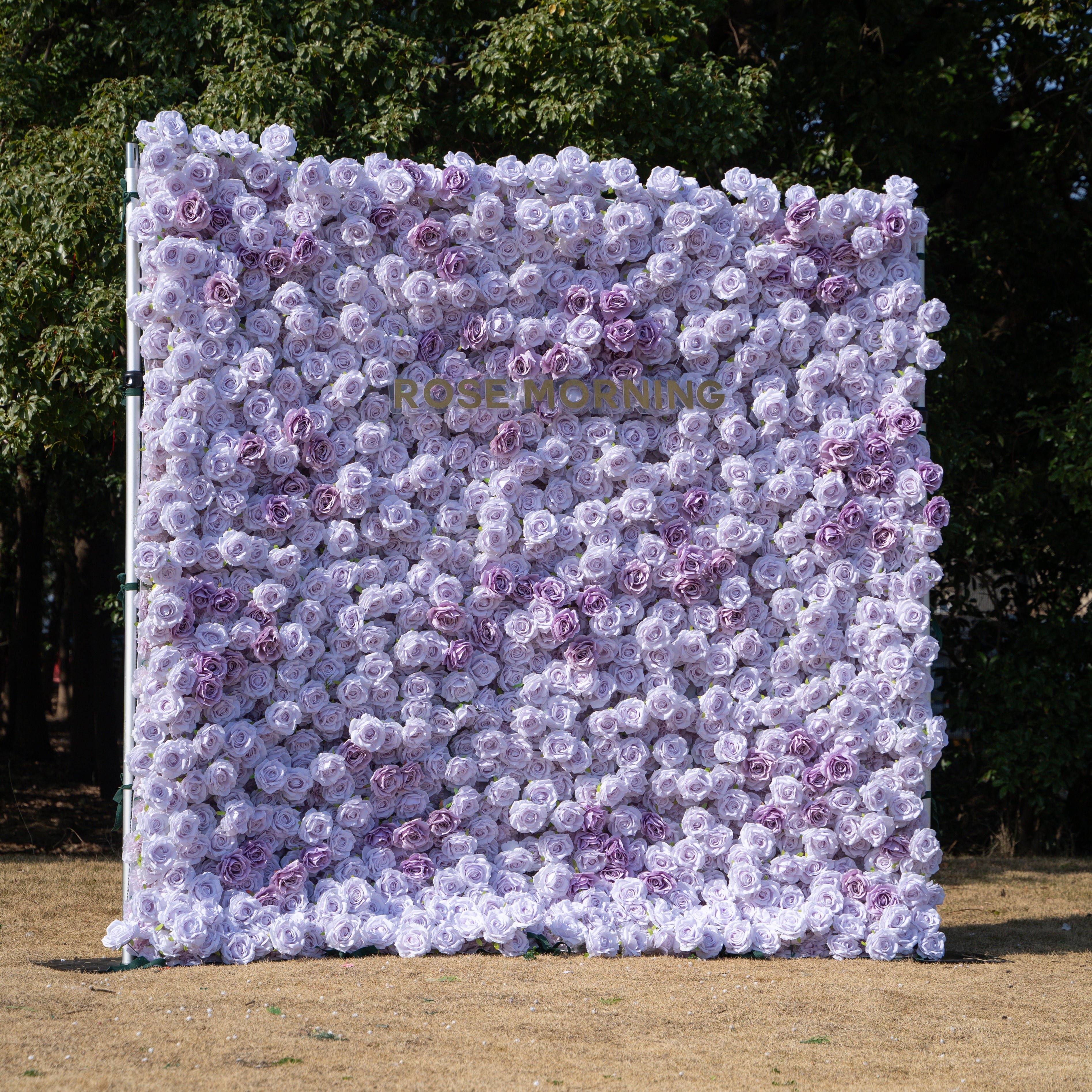 Fate:3D Fabric Artificial rolling up curtain flower wall