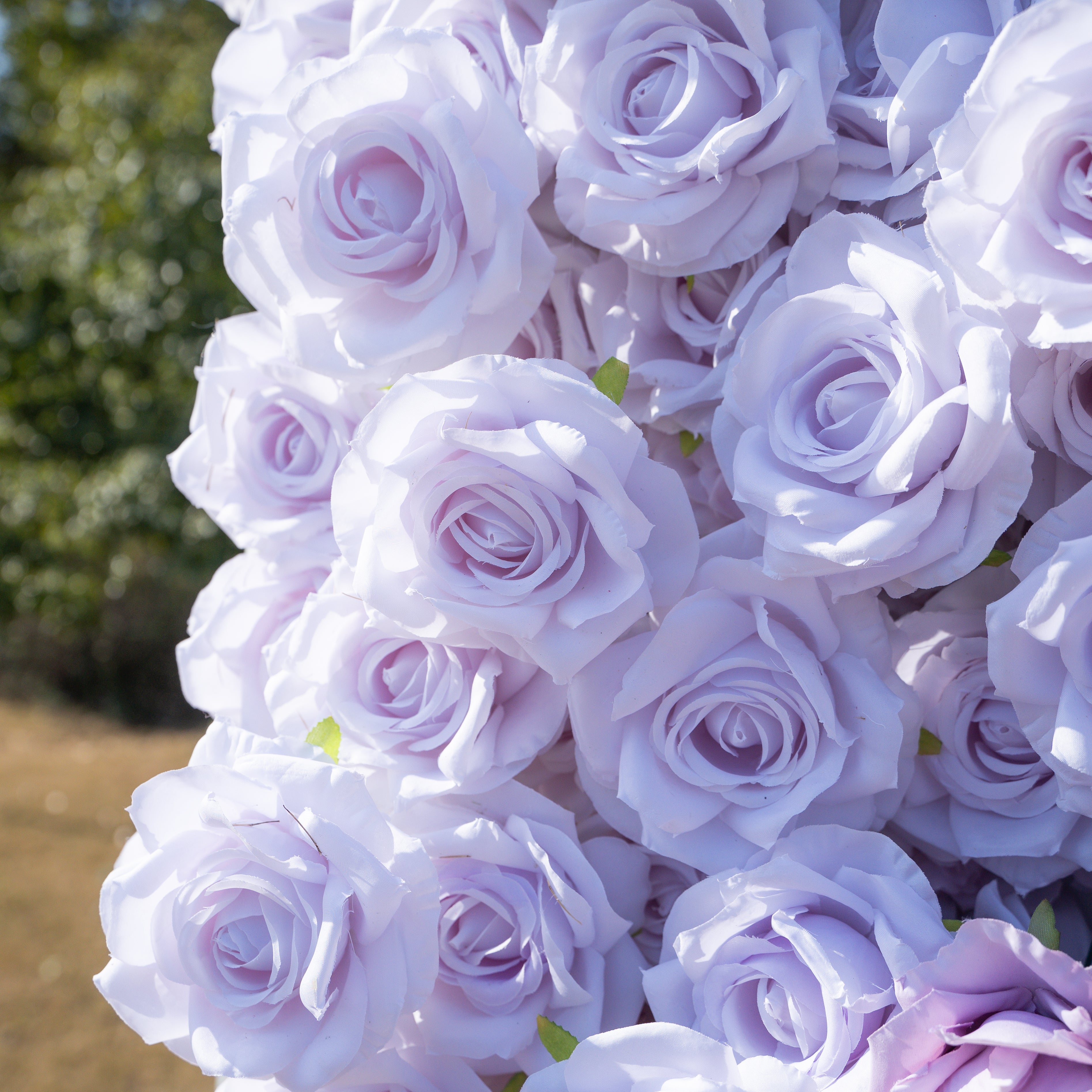 Fate:3D Fabric Artificial rolling up curtain flower wall
