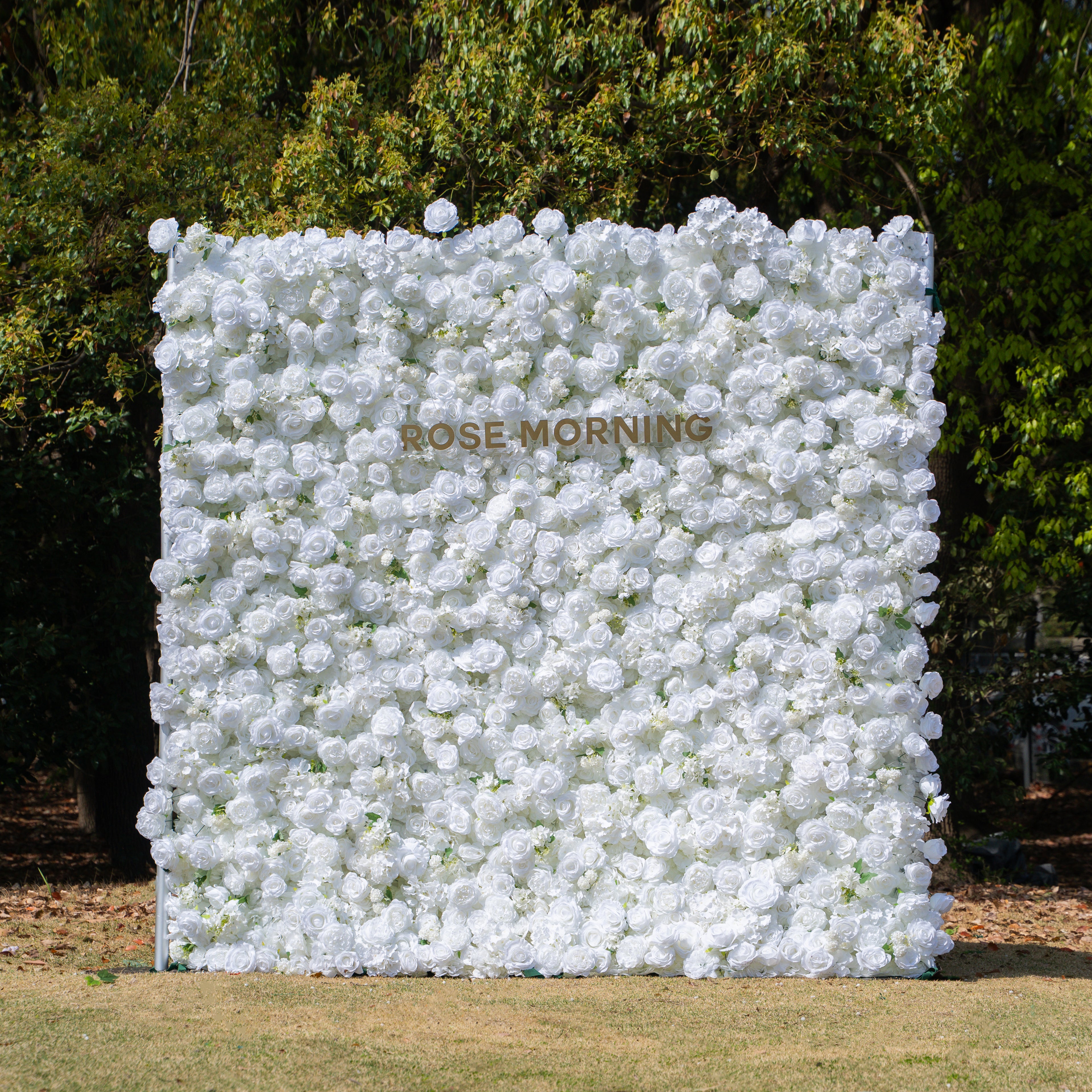 Felicity:5D Fabric Artificial rolling up curtain flower wall (Ready to ship)(Used for shooting-Only USA)