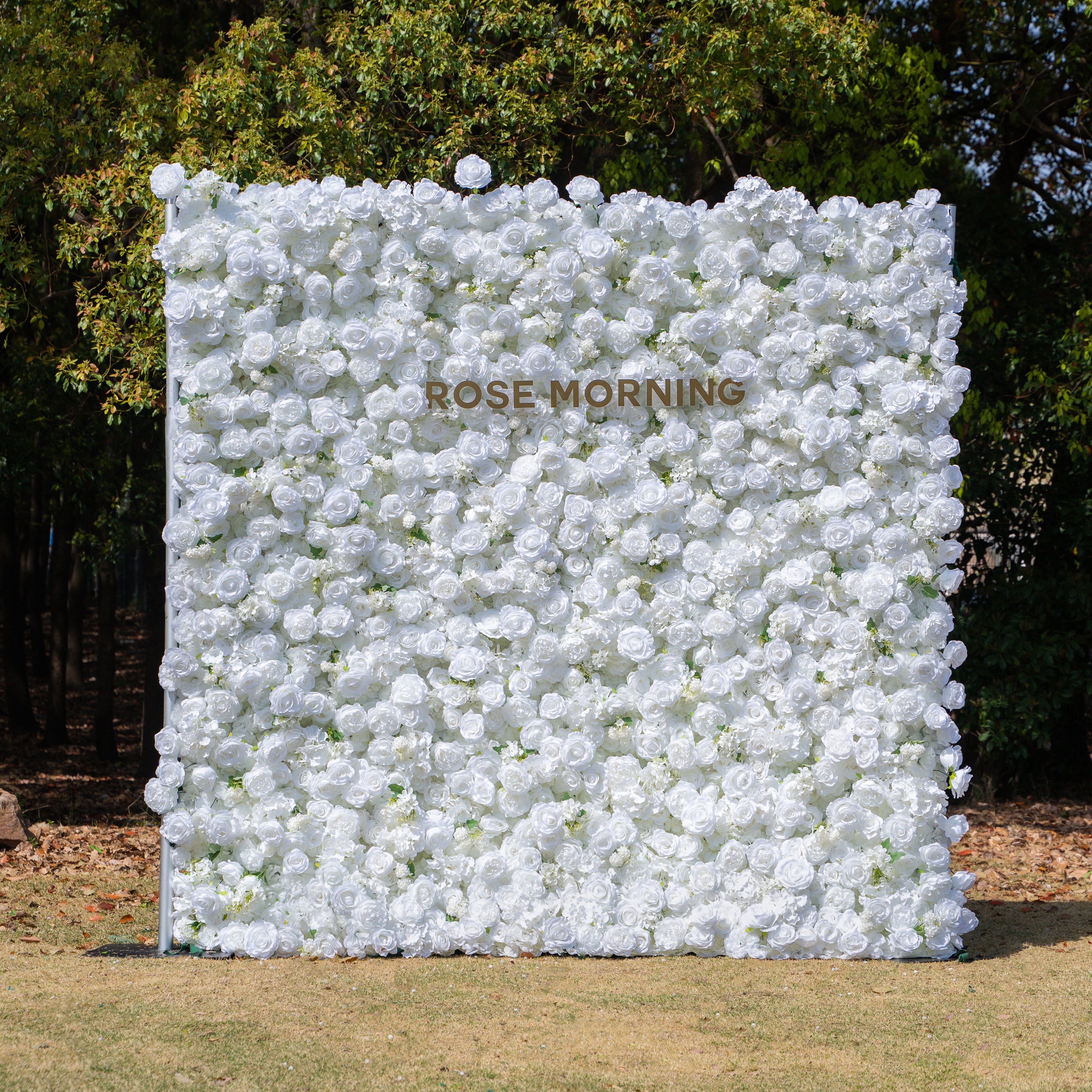 Felicity:5D Fabric Artificial rolling up curtain flower wall (Ready to ship)(Used for shooting-Only USA)