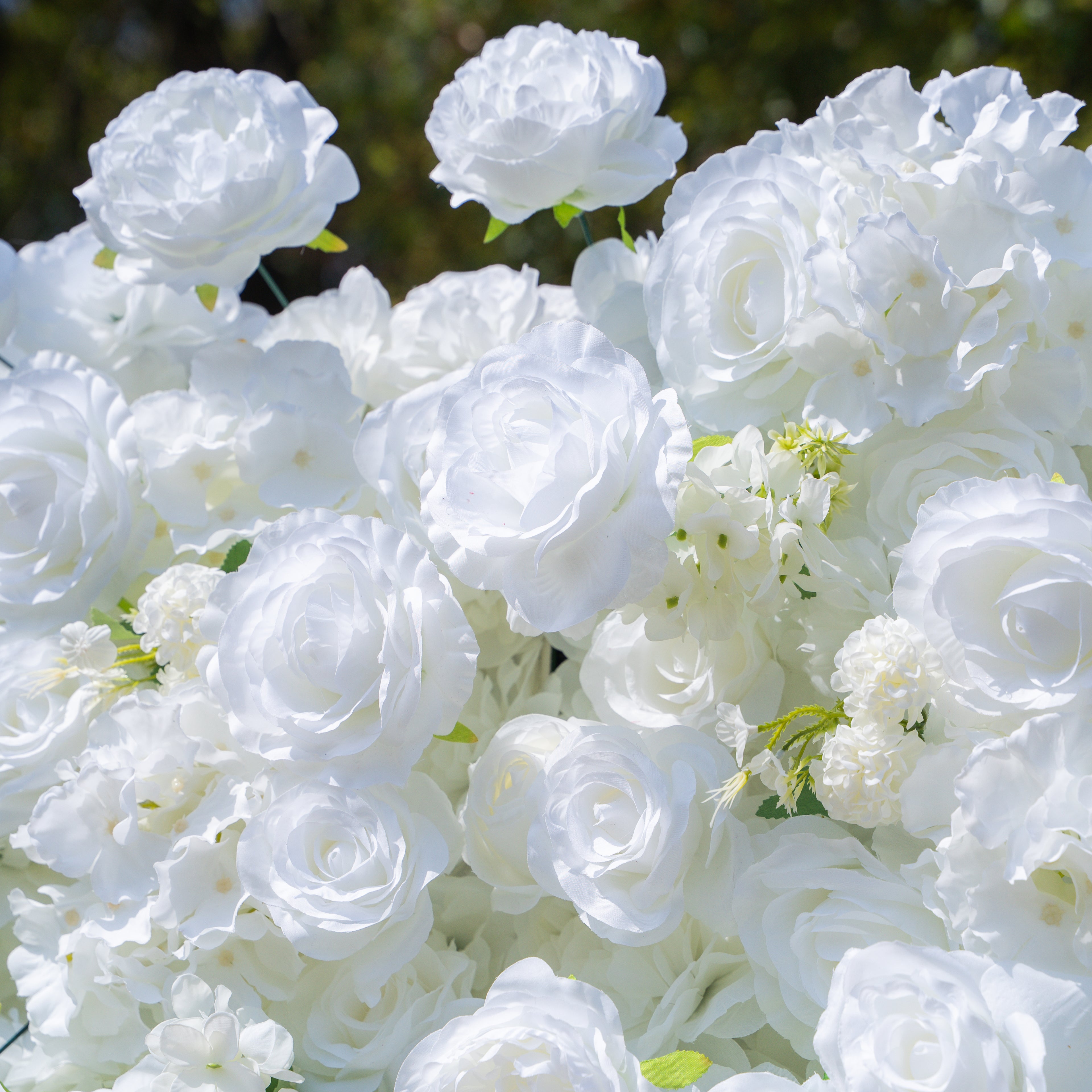 Felicity:5D Fabric Artificial rolling up curtain flower wall (Ready to ship)(Used for shooting-Only USA)