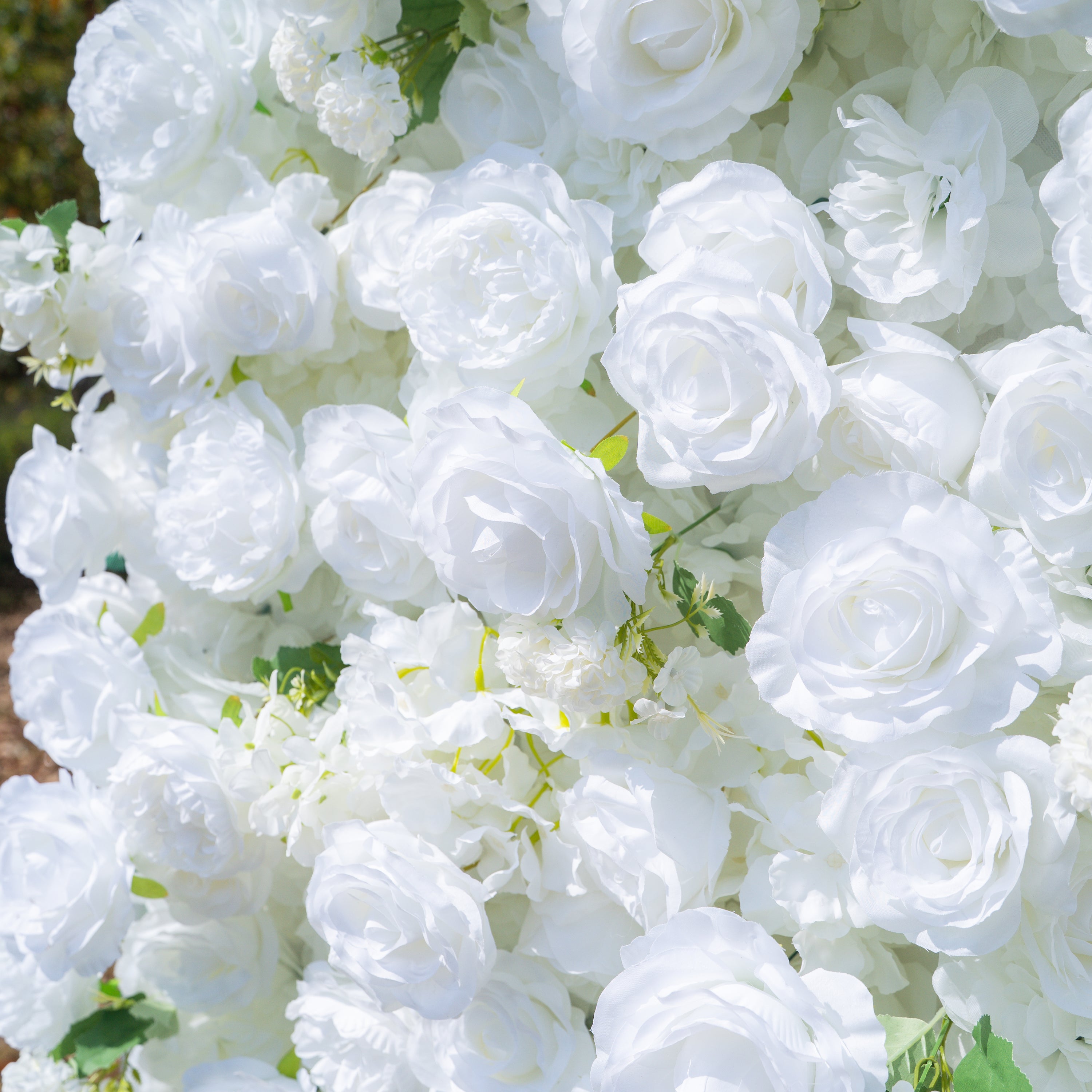 Felicity:5D Fabric Artificial rolling up curtain flower wall